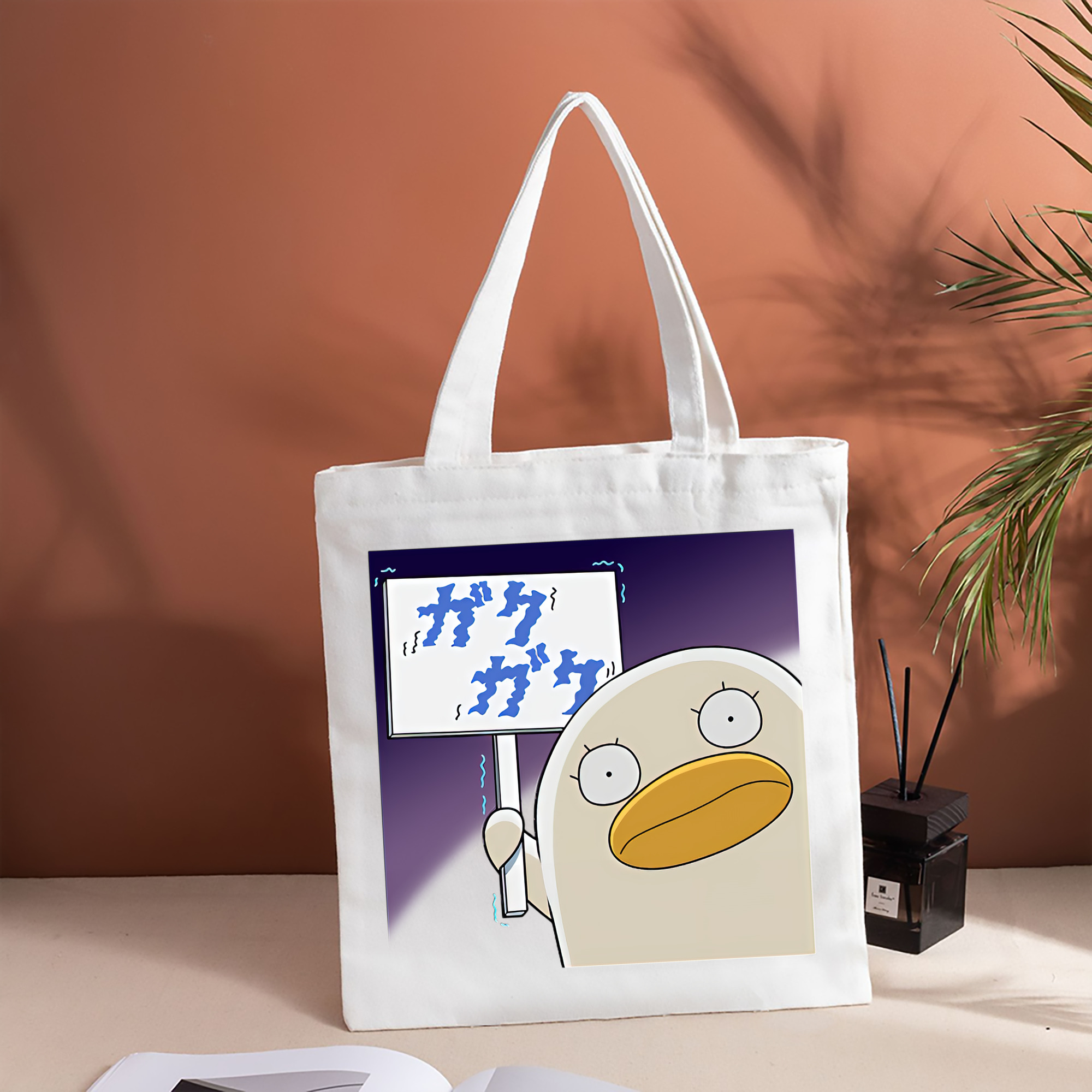 ぎんたま 坂田銀時（さかたぎんとき） 神楽 志村新八（しむら しんぱち） GINTAMA Sakata Gintoki Kagura Shimura Shinpachi 縦型キャンバス生地手提げバッグ　トートバッグ