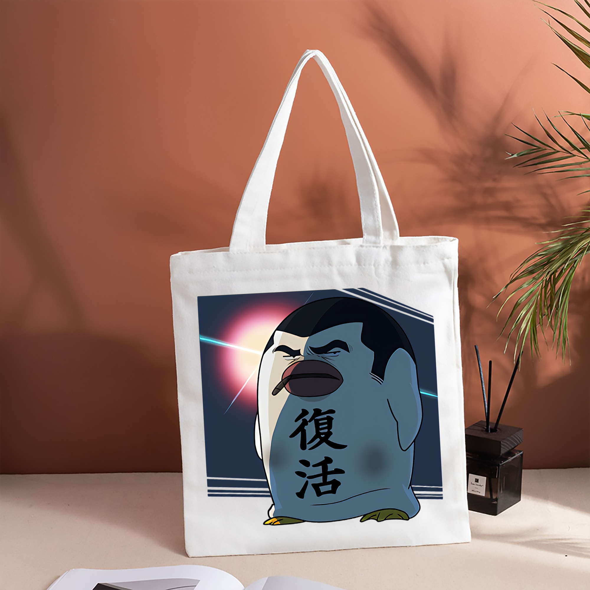 ぎんたま 坂田銀時（さかたぎんとき） 神楽 志村新八（しむら しんぱち） GINTAMA Sakata Gintoki Kagura Shimura Shinpachi 縦型キャンバス生地手提げバッグ　トートバッグ