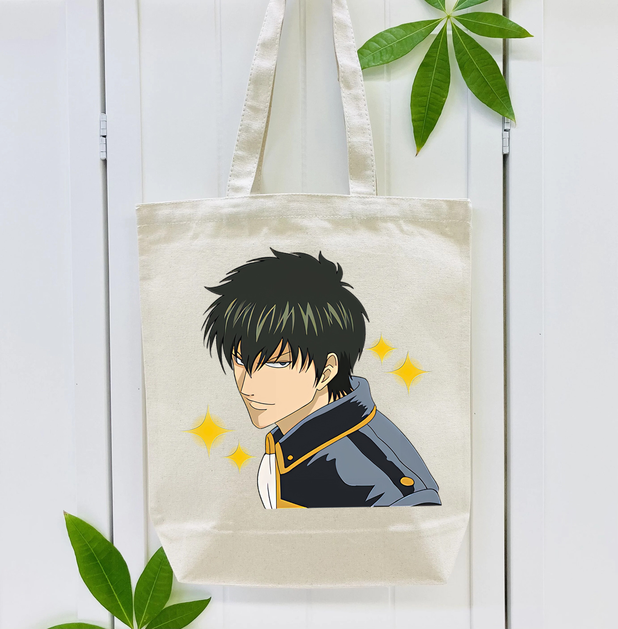 ぎんたま 坂田銀時（さかたぎんとき） 神楽 志村新八（しむら しんぱち） GINTAMA Sakata Gintoki Kagura Shimura Shinpachi 縦型キャンバス生地手提げバッグ　トートバッグ