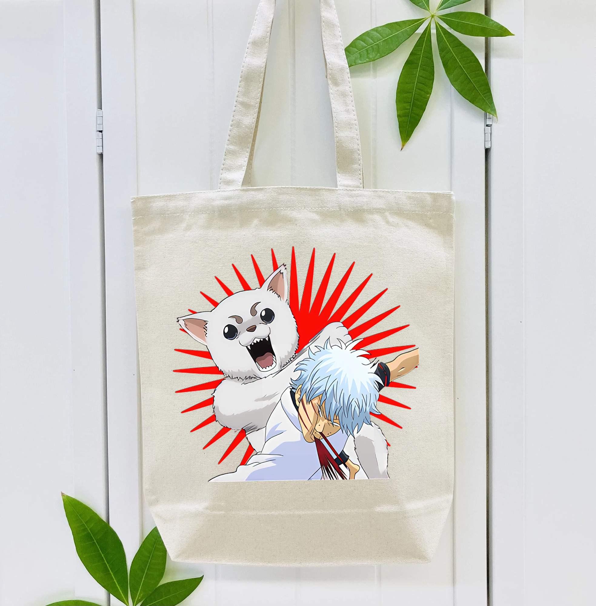 ぎんたま 坂田銀時（さかたぎんとき） 神楽 志村新八（しむら しんぱち） GINTAMA Sakata Gintoki Kagura Shimura Shinpachi 縦型キャンバス生地手提げバッグ　トートバッグ