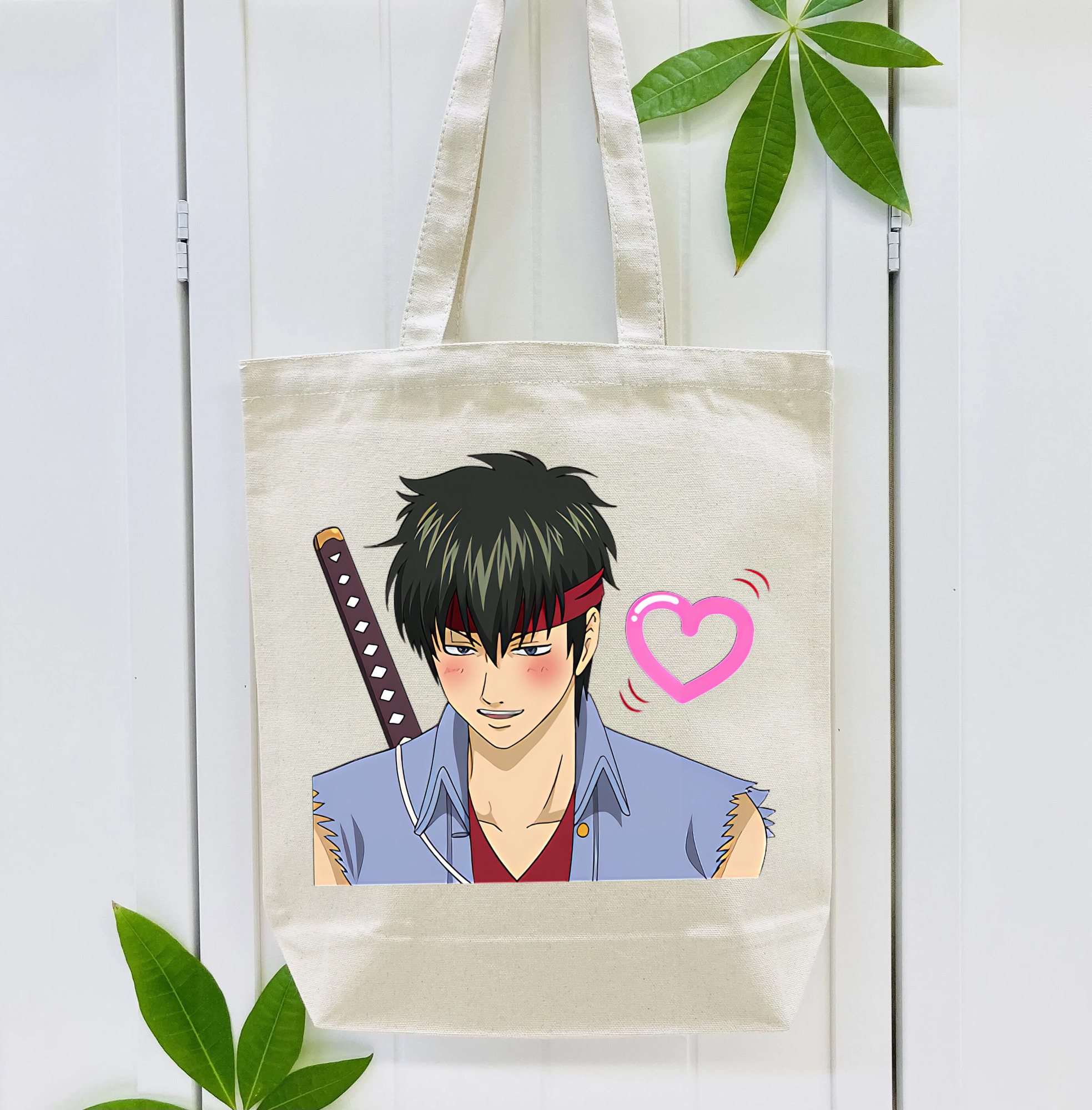 ぎんたま 坂田銀時（さかたぎんとき） 神楽 志村新八（しむら しんぱち） GINTAMA Sakata Gintoki Kagura Shimura Shinpachi 縦型キャンバス生地手提げバッグ　トートバッグ