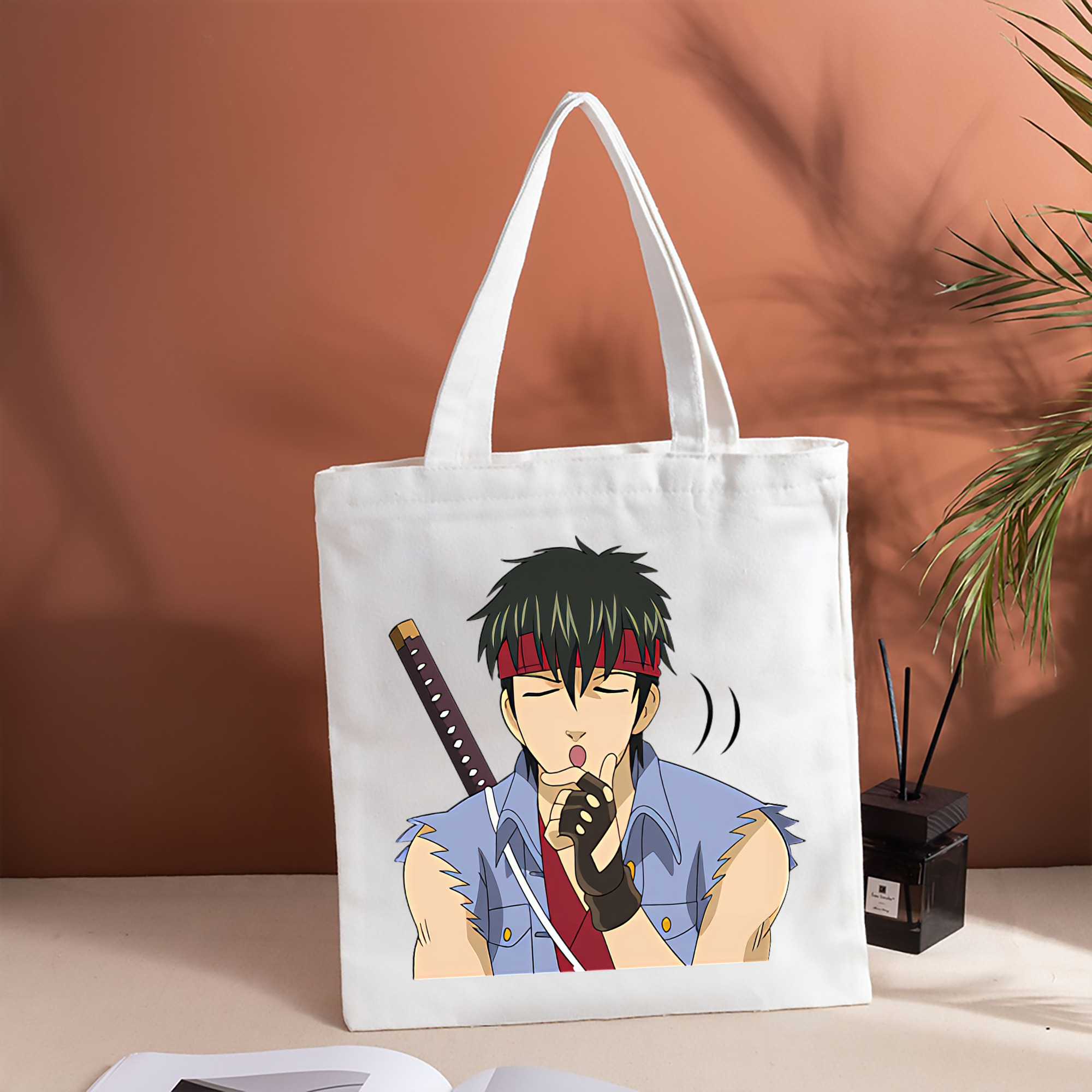 ぎんたま 坂田銀時（さかたぎんとき） 神楽 志村新八（しむら しんぱち） GINTAMA Sakata Gintoki Kagura Shimura Shinpachi 縦型キャンバス生地手提げバッグ　トートバッグ