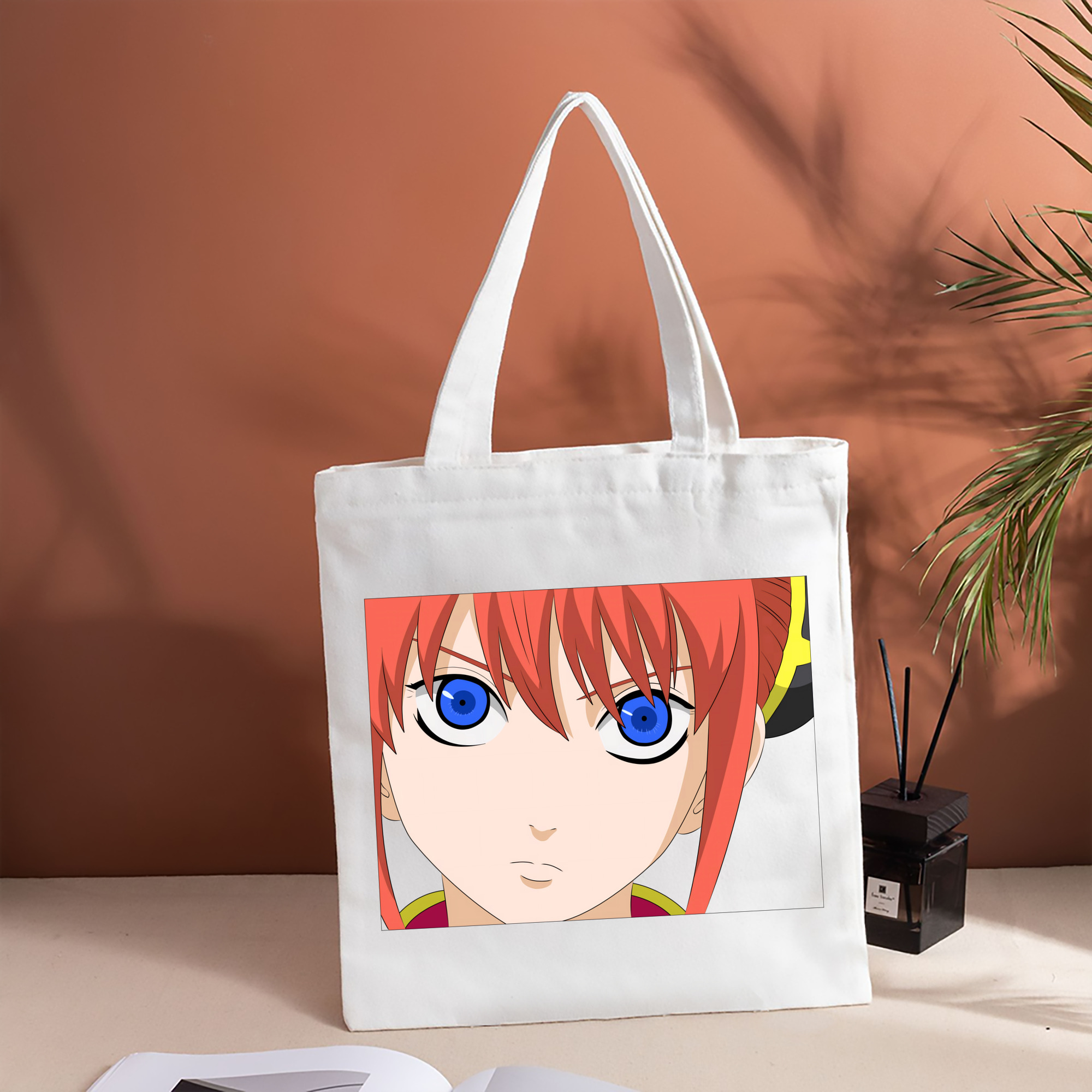 ぎんたま 坂田銀時（さかたぎんとき） 神楽 志村新八（しむら しんぱち） GINTAMA Sakata Gintoki Kagura Shimura Shinpachi 縦型キャンバス生地手提げバッグ　トートバッグ