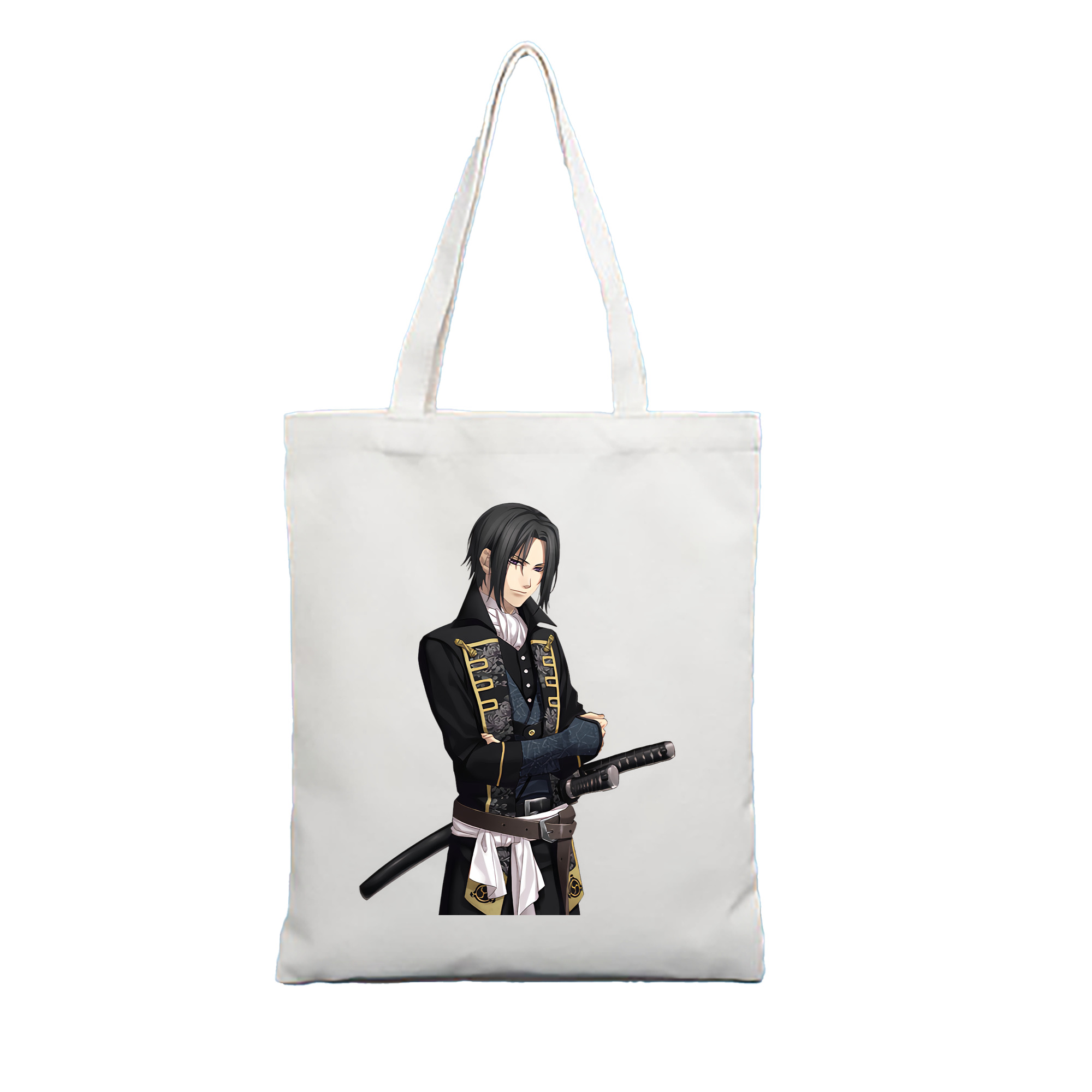 （画像用） ぎんたま 坂田銀時（さかたぎんとき） 神楽 志村新八（しむら しんぱち） GINTAMA Sakata Gintoki Kagura Shimura Shinpachi 縦型キャンバス生地手提げバッグ　トートバッグ