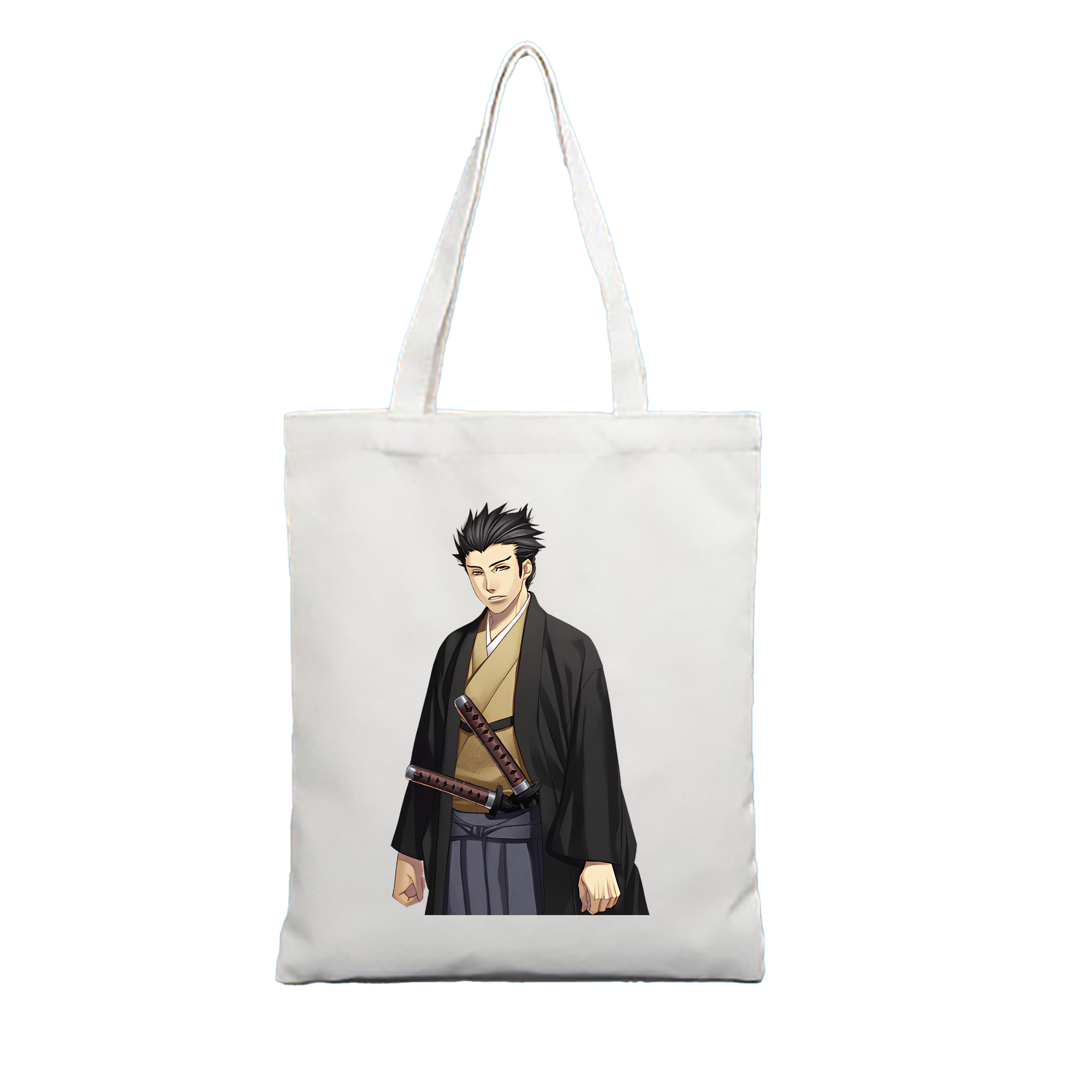（画像用） ぎんたま 坂田銀時（さかたぎんとき） 神楽 志村新八（しむら しんぱち） GINTAMA Sakata Gintoki Kagura Shimura Shinpachi 縦型キャンバス生地手提げバッグ　トートバッグ