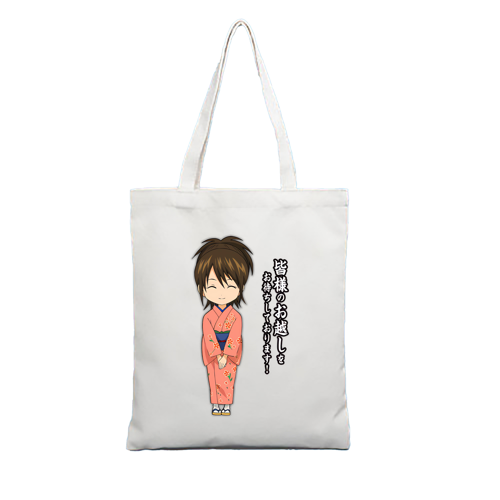 （画像用） ぎんたま 坂田銀時（さかたぎんとき） 神楽 志村新八（しむら しんぱち） GINTAMA Sakata Gintoki Kagura Shimura Shinpachi 縦型キャンバス生地手提げバッグ　トートバッグ