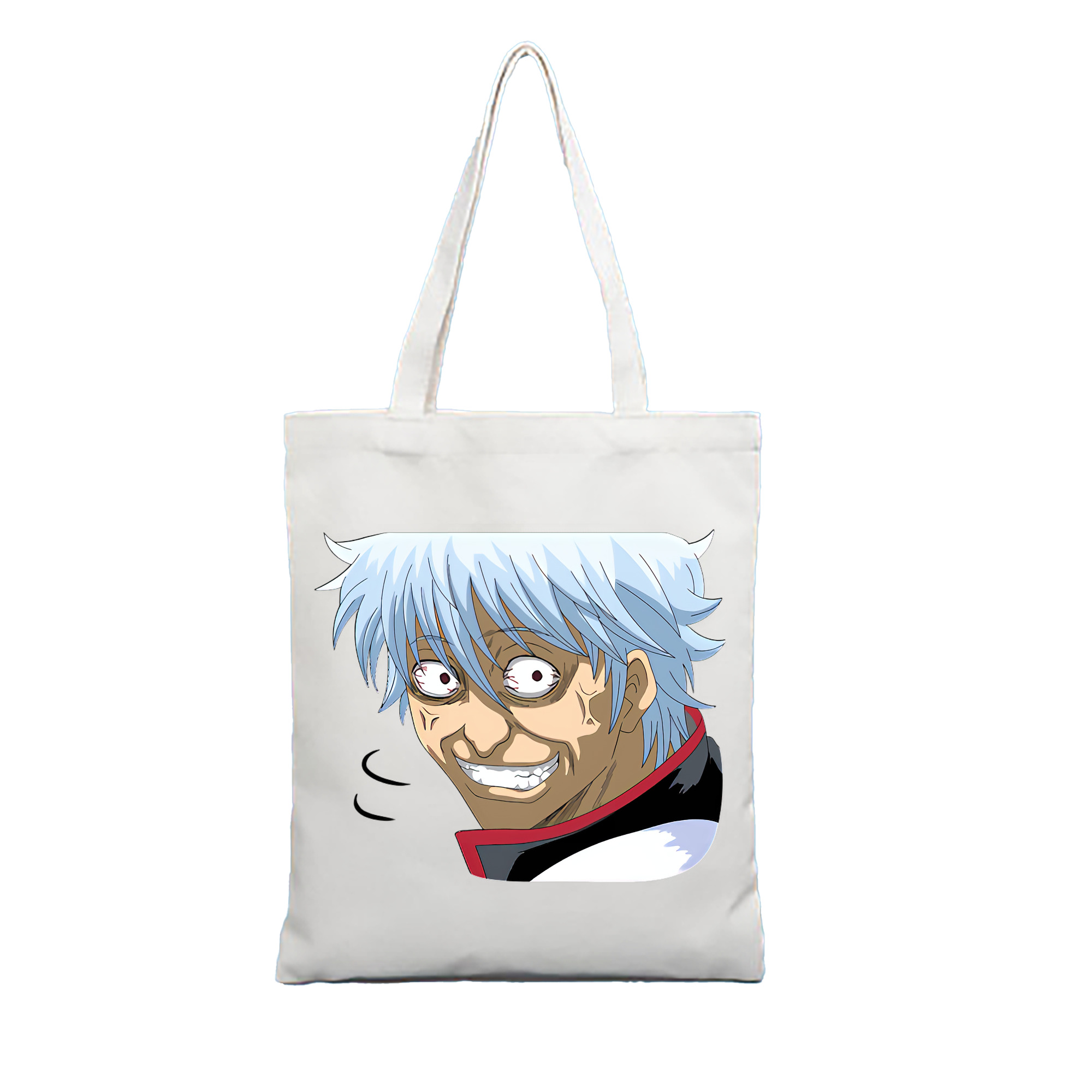 （画像用） ぎんたま 坂田銀時（さかたぎんとき） 神楽 志村新八（しむら しんぱち） GINTAMA Sakata Gintoki Kagura Shimura Shinpachi 縦型キャンバス生地手提げバッグ　トートバッグ