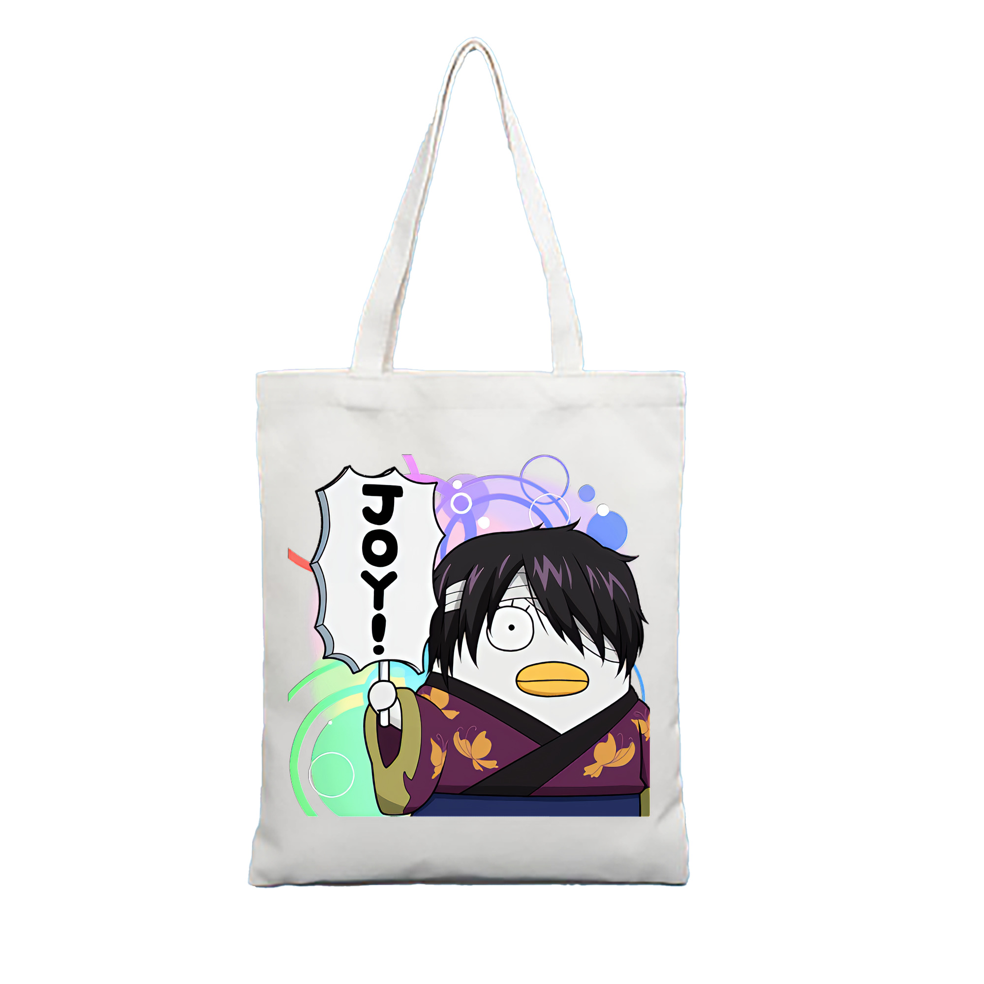 （画像用） ぎんたま 坂田銀時（さかたぎんとき） 神楽 志村新八（しむら しんぱち） GINTAMA Sakata Gintoki Kagura Shimura Shinpachi 縦型キャンバス生地手提げバッグ　トートバッグ