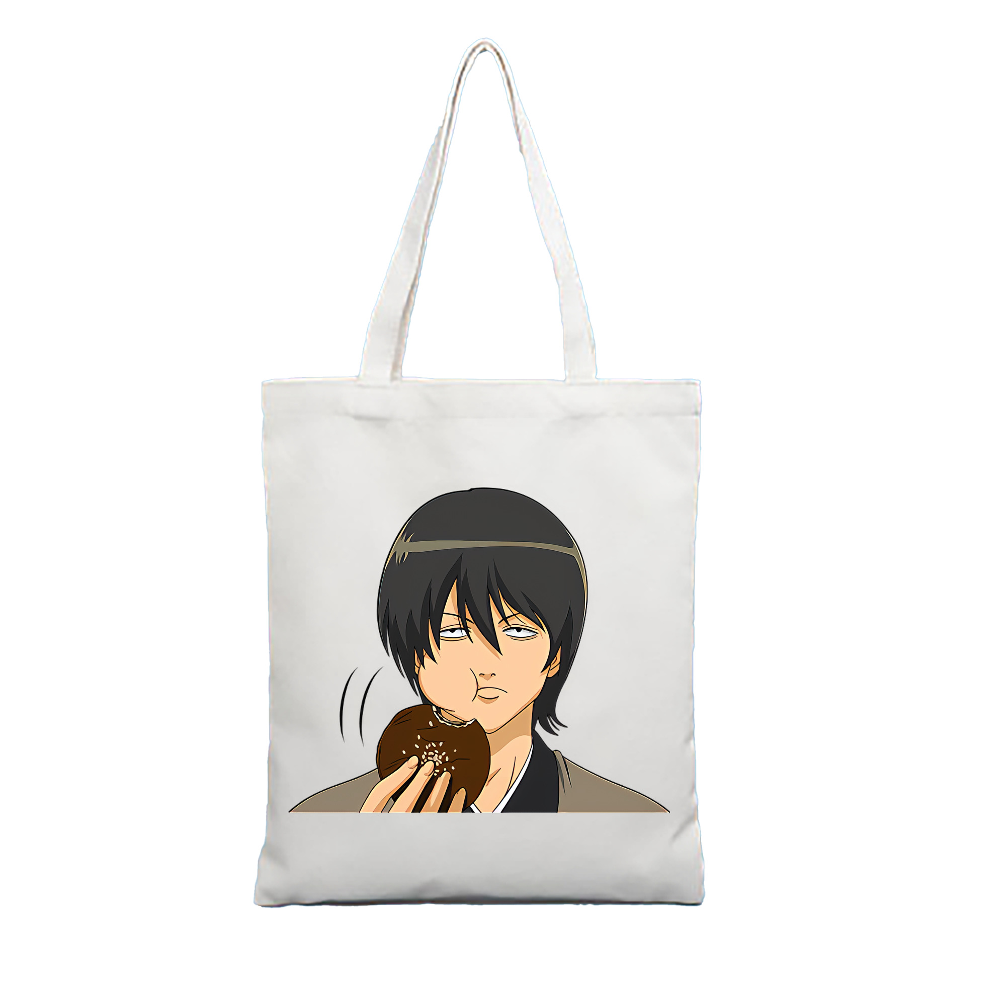 （画像用） ぎんたま 坂田銀時（さかたぎんとき） 神楽 志村新八（しむら しんぱち） GINTAMA Sakata Gintoki Kagura Shimura Shinpachi 縦型キャンバス生地手提げバッグ　トートバッグ