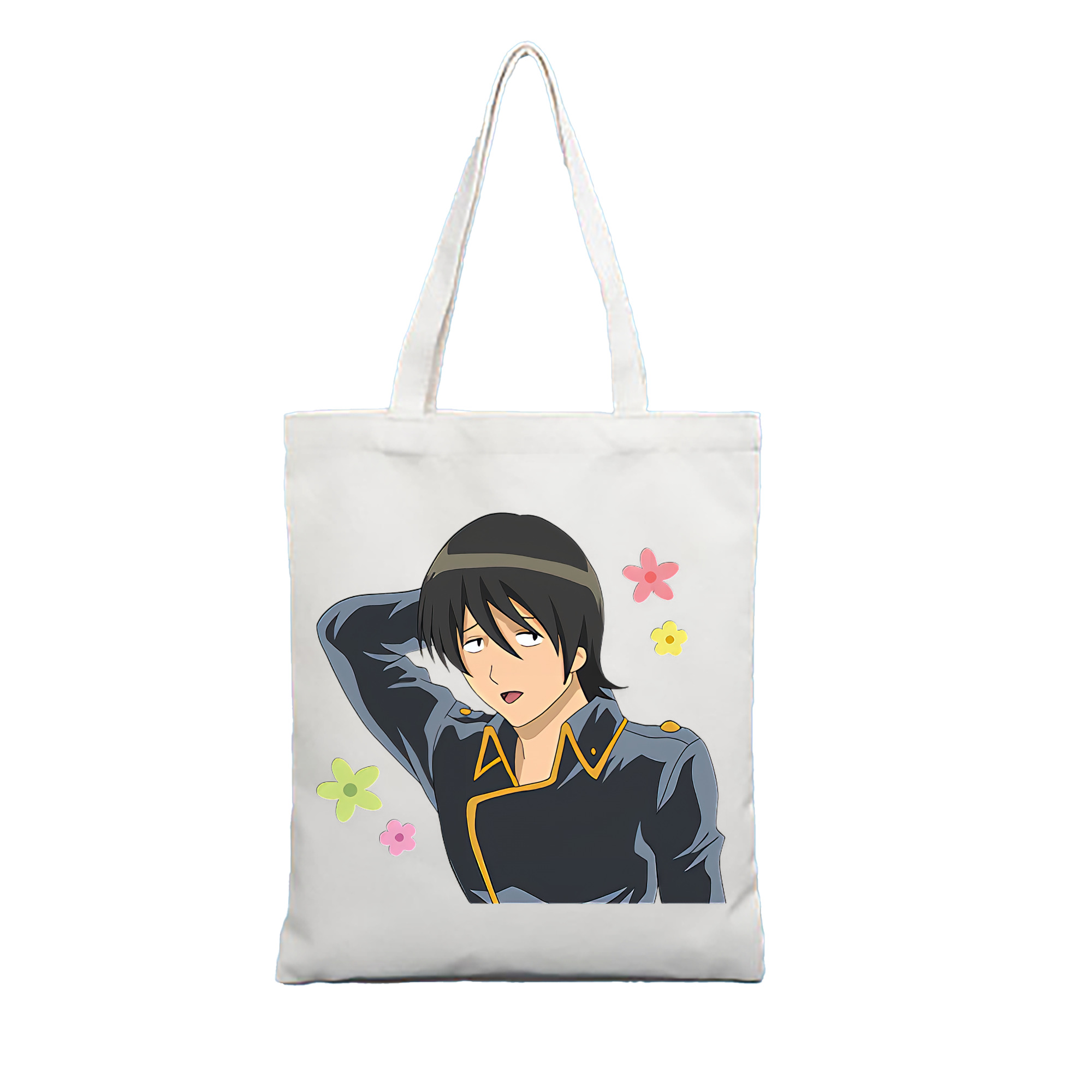 （画像用） ぎんたま 坂田銀時（さかたぎんとき） 神楽 志村新八（しむら しんぱち） GINTAMA Sakata Gintoki Kagura Shimura Shinpachi 縦型キャンバス生地手提げバッグ　トートバッグ