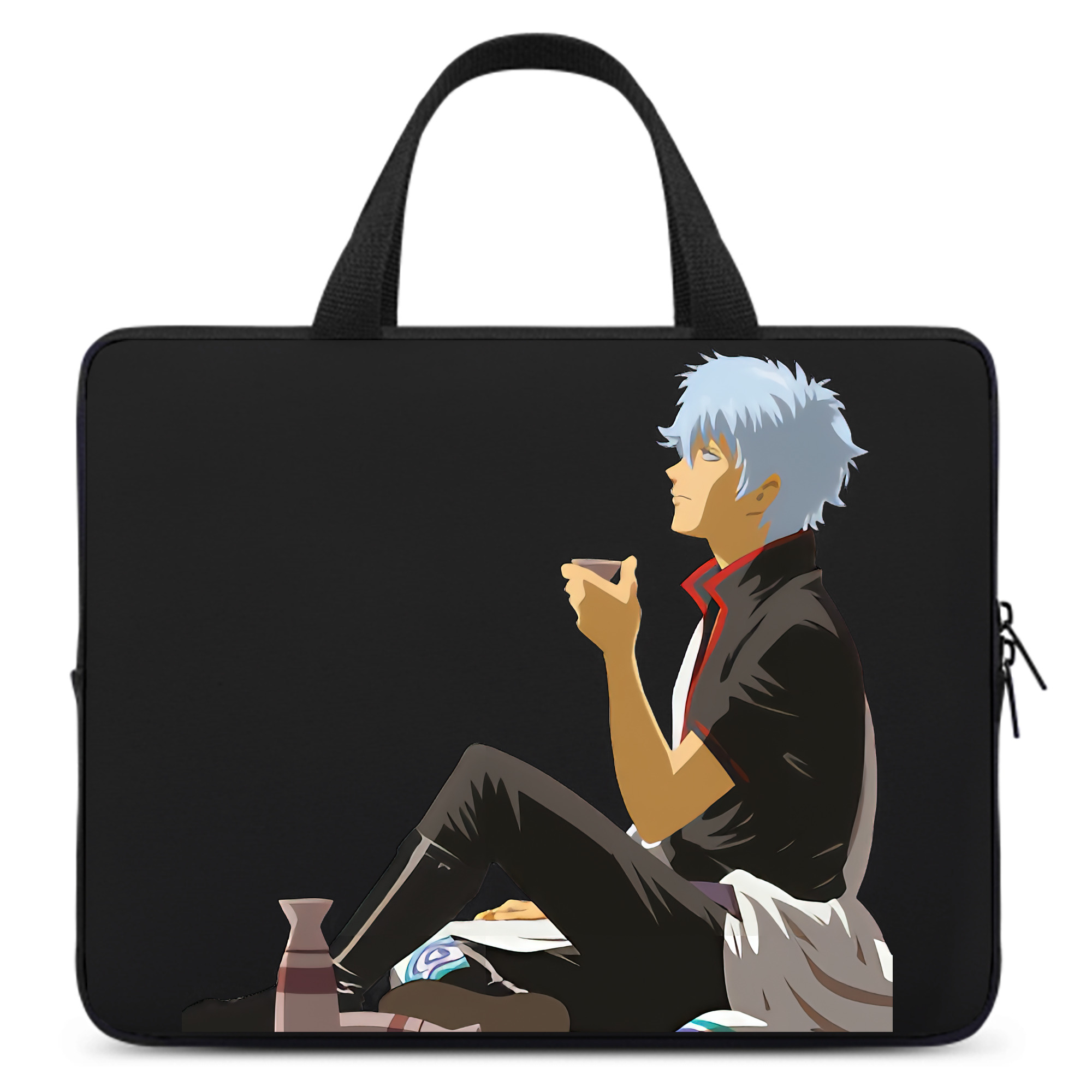（画像用） ぎんたま 坂田銀時（さかたぎんとき） 神楽 志村新八（しむら しんぱち） GINTAMA Sakata Gintoki Kagura Shimura Shinpachi 手提げノートパソコンバッグ