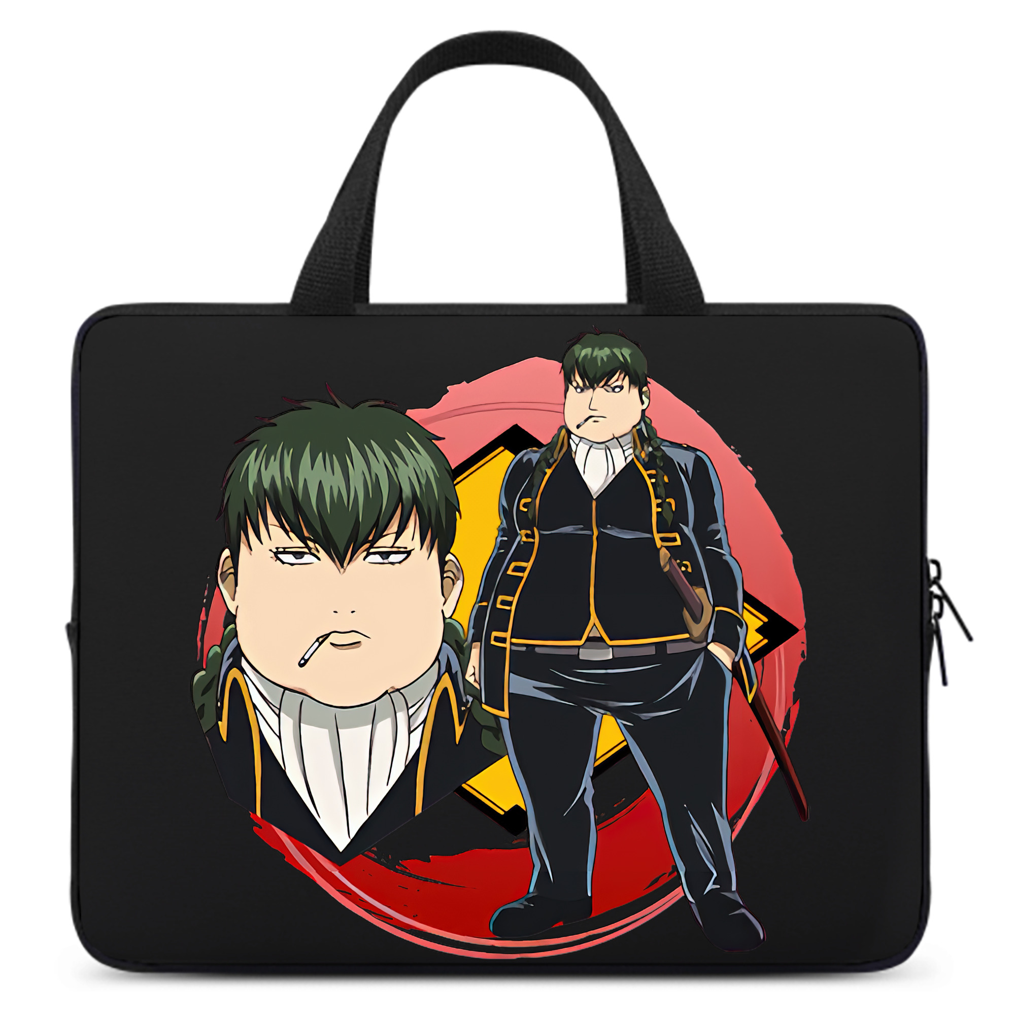 （画像用） ぎんたま 坂田銀時（さかたぎんとき） 神楽 志村新八（しむら しんぱち） GINTAMA Sakata Gintoki Kagura Shimura Shinpachi 手提げノートパソコンバッグ