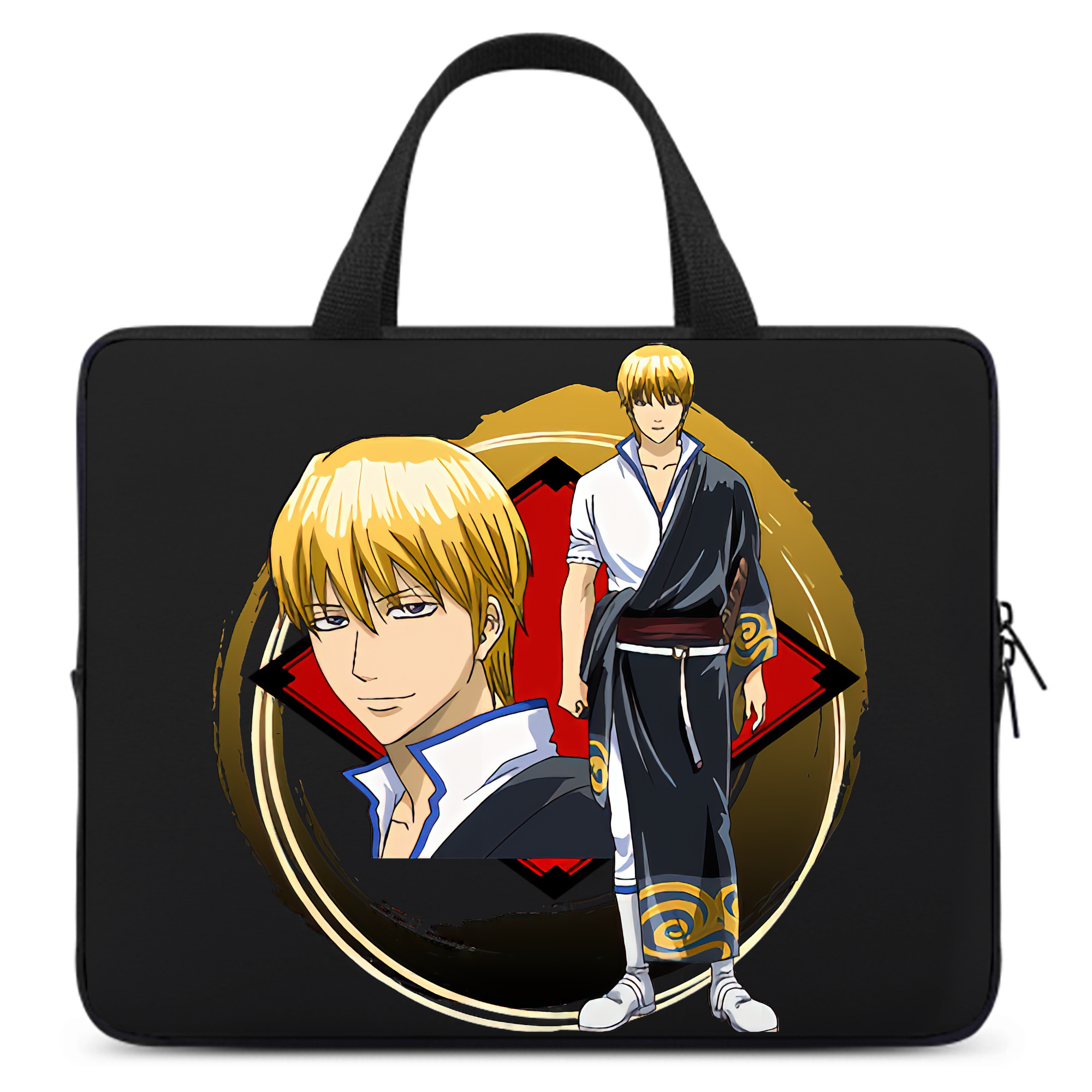 （画像用） ぎんたま 坂田銀時（さかたぎんとき） 神楽 志村新八（しむら しんぱち） GINTAMA Sakata Gintoki Kagura Shimura Shinpachi 手提げノートパソコンバッグ