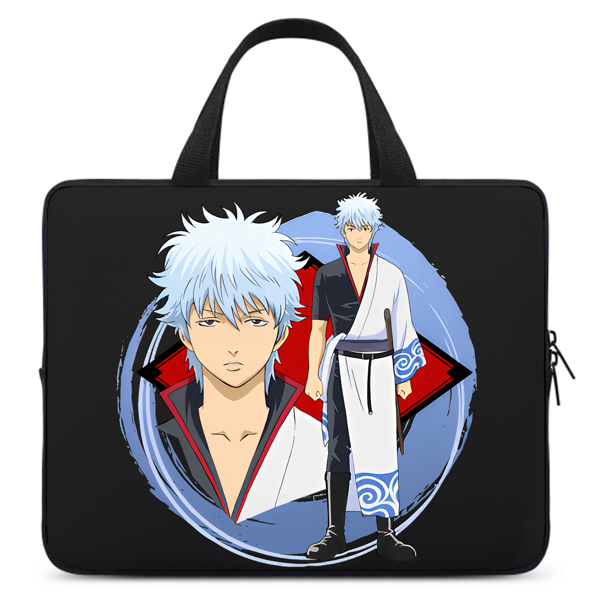 （画像用） ぎんたま 坂田銀時（さかたぎんとき） 神楽 志村新八（しむら しんぱち） GINTAMA Sakata Gintoki Kagura Shimura Shinpachi 手提げノートパソコンバッグ