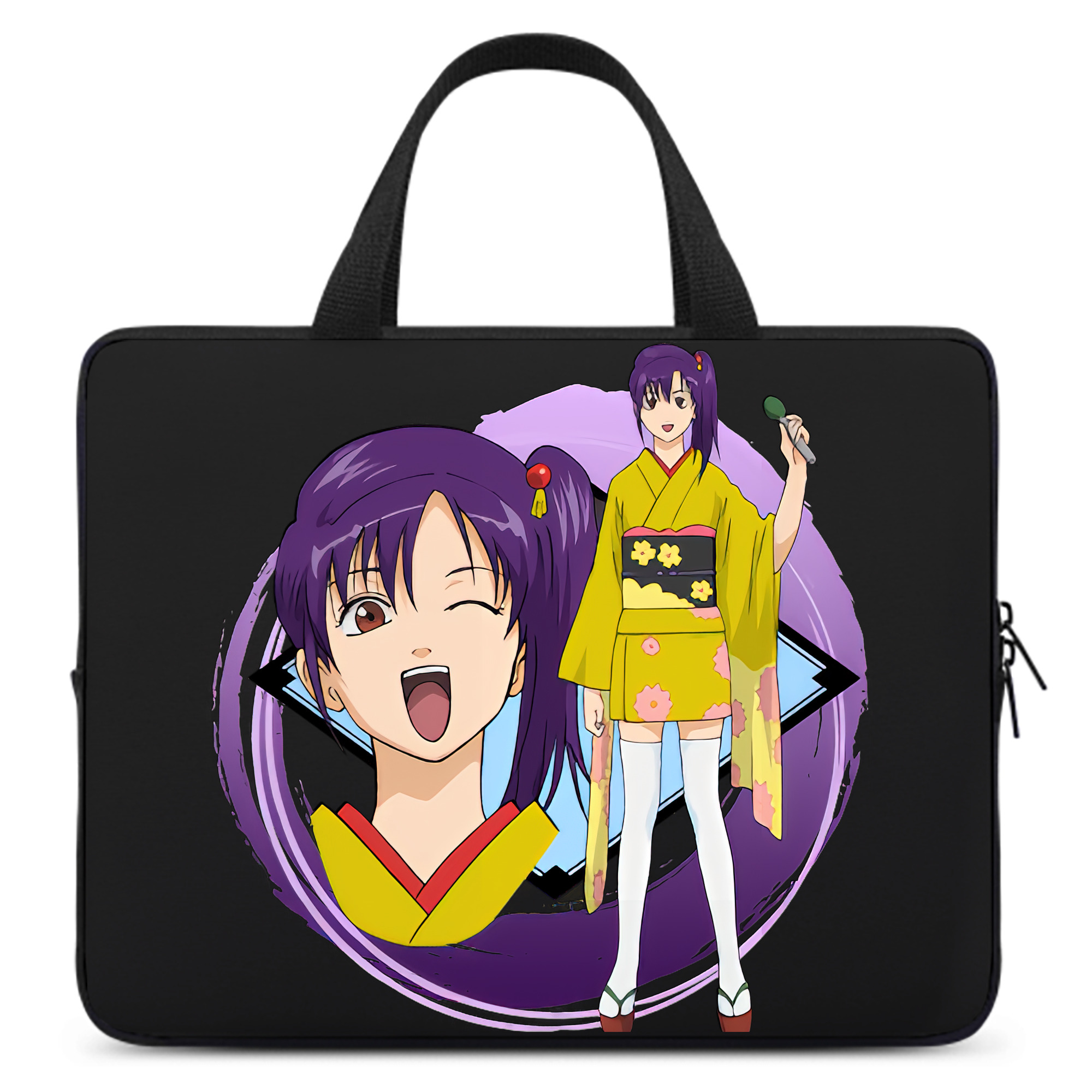 （画像用） ぎんたま 坂田銀時（さかたぎんとき） 神楽 志村新八（しむら しんぱち） GINTAMA Sakata Gintoki Kagura Shimura Shinpachi 手提げノートパソコンバッグ