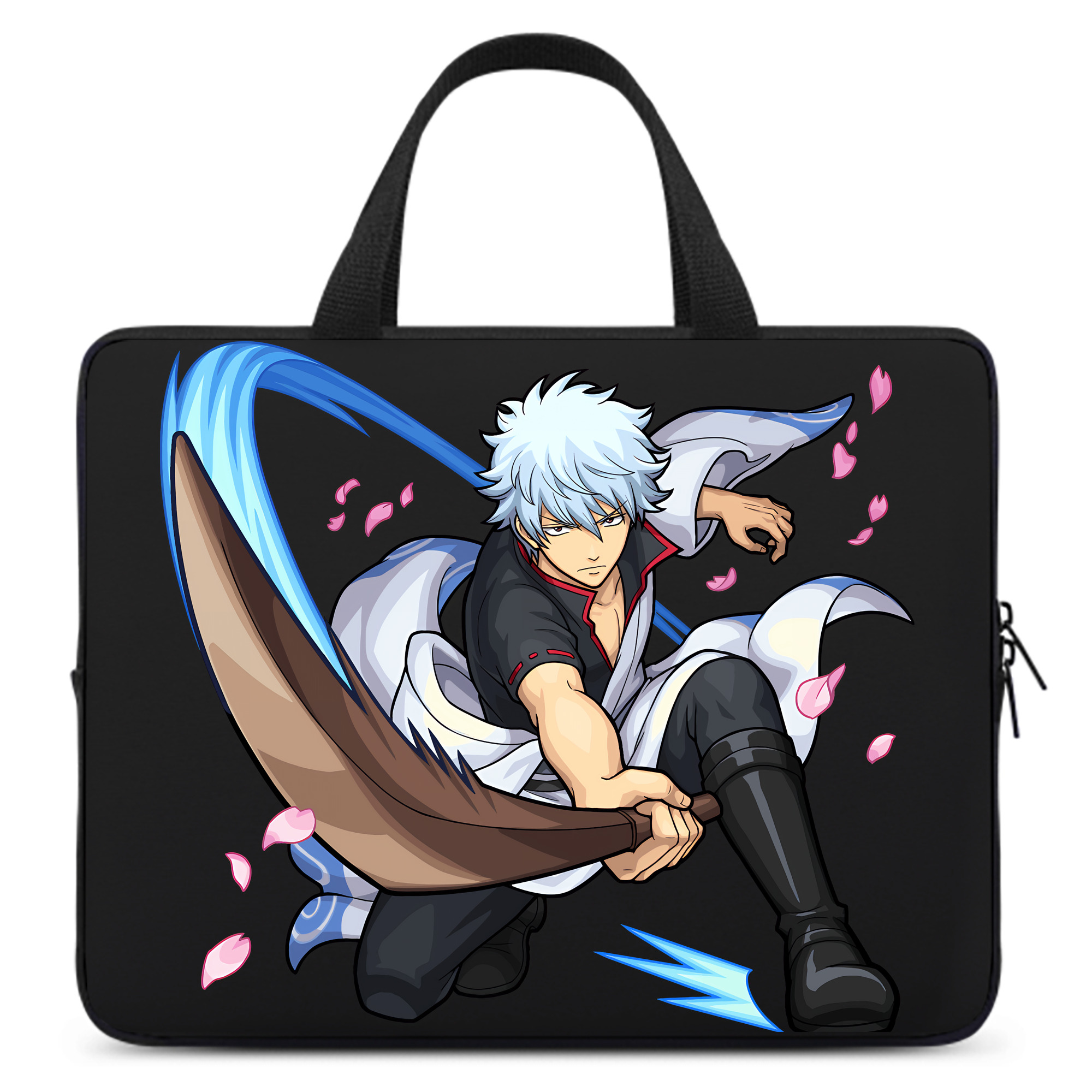 （画像用） ぎんたま 坂田銀時（さかたぎんとき） 神楽 志村新八（しむら しんぱち） GINTAMA Sakata Gintoki Kagura Shimura Shinpachi 手提げノートパソコンバッグ