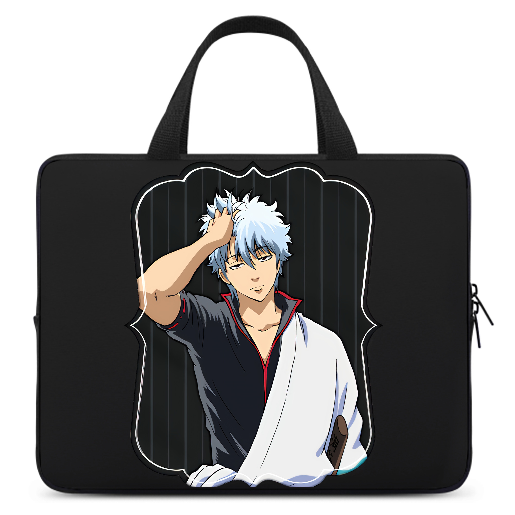 （画像用） ぎんたま 坂田銀時（さかたぎんとき） 神楽 志村新八（しむら しんぱち） GINTAMA Sakata Gintoki Kagura Shimura Shinpachi 手提げノートパソコンバッグ