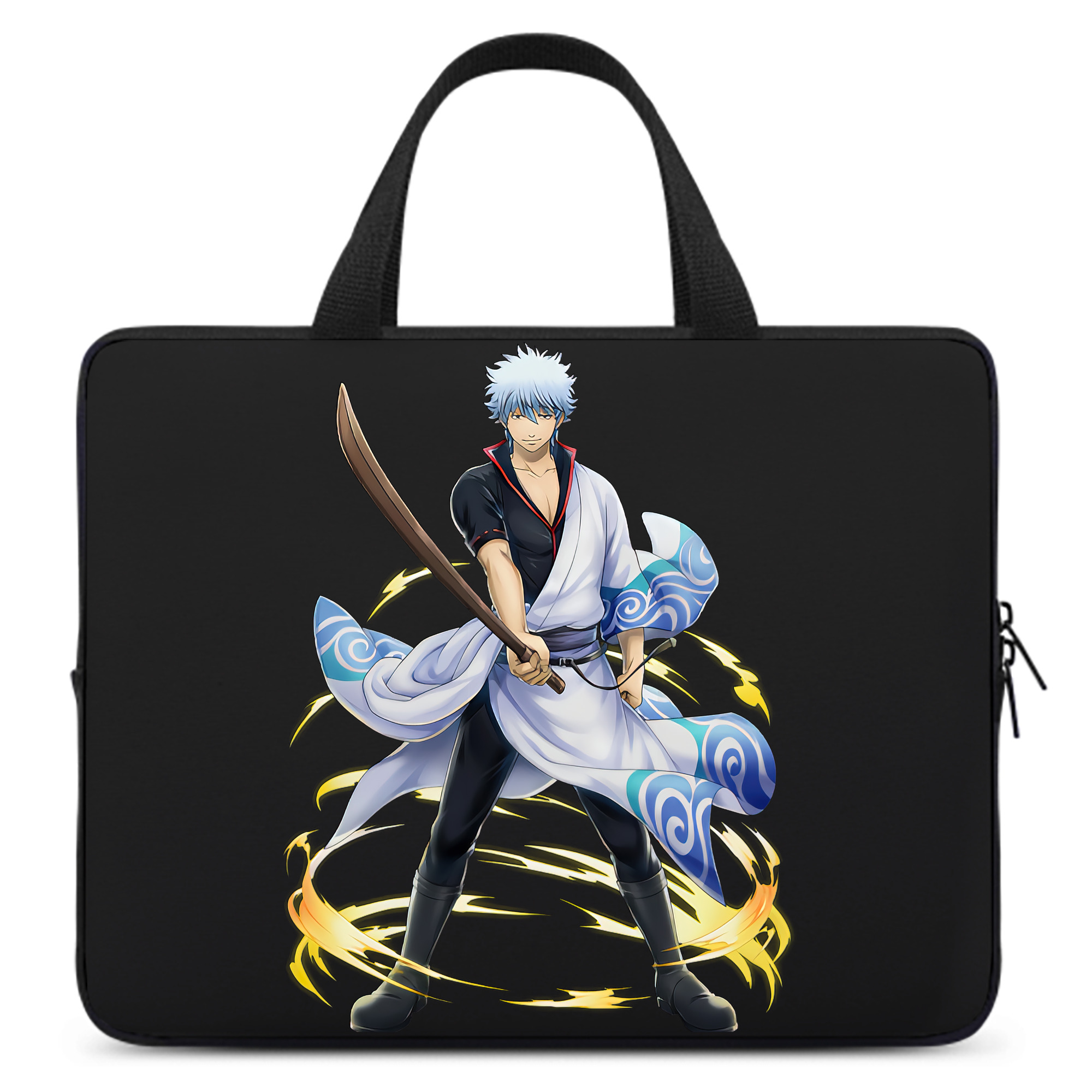 （画像用） ぎんたま 坂田銀時（さかたぎんとき） 神楽 志村新八（しむら しんぱち） GINTAMA Sakata Gintoki Kagura Shimura Shinpachi 手提げノートパソコンバッグ