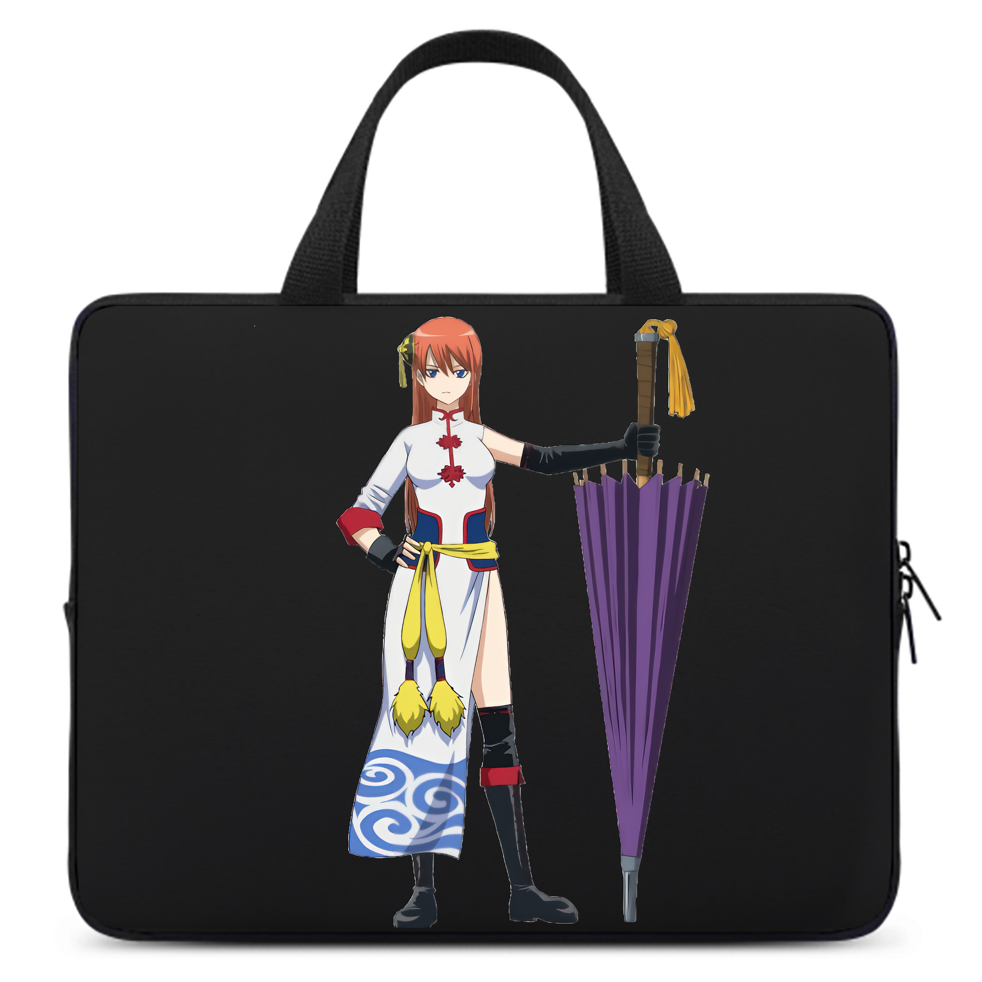 （画像用） ぎんたま 坂田銀時（さかたぎんとき） 神楽 志村新八（しむら しんぱち） GINTAMA Sakata Gintoki Kagura Shimura Shinpachi 手提げノートパソコンバッグ