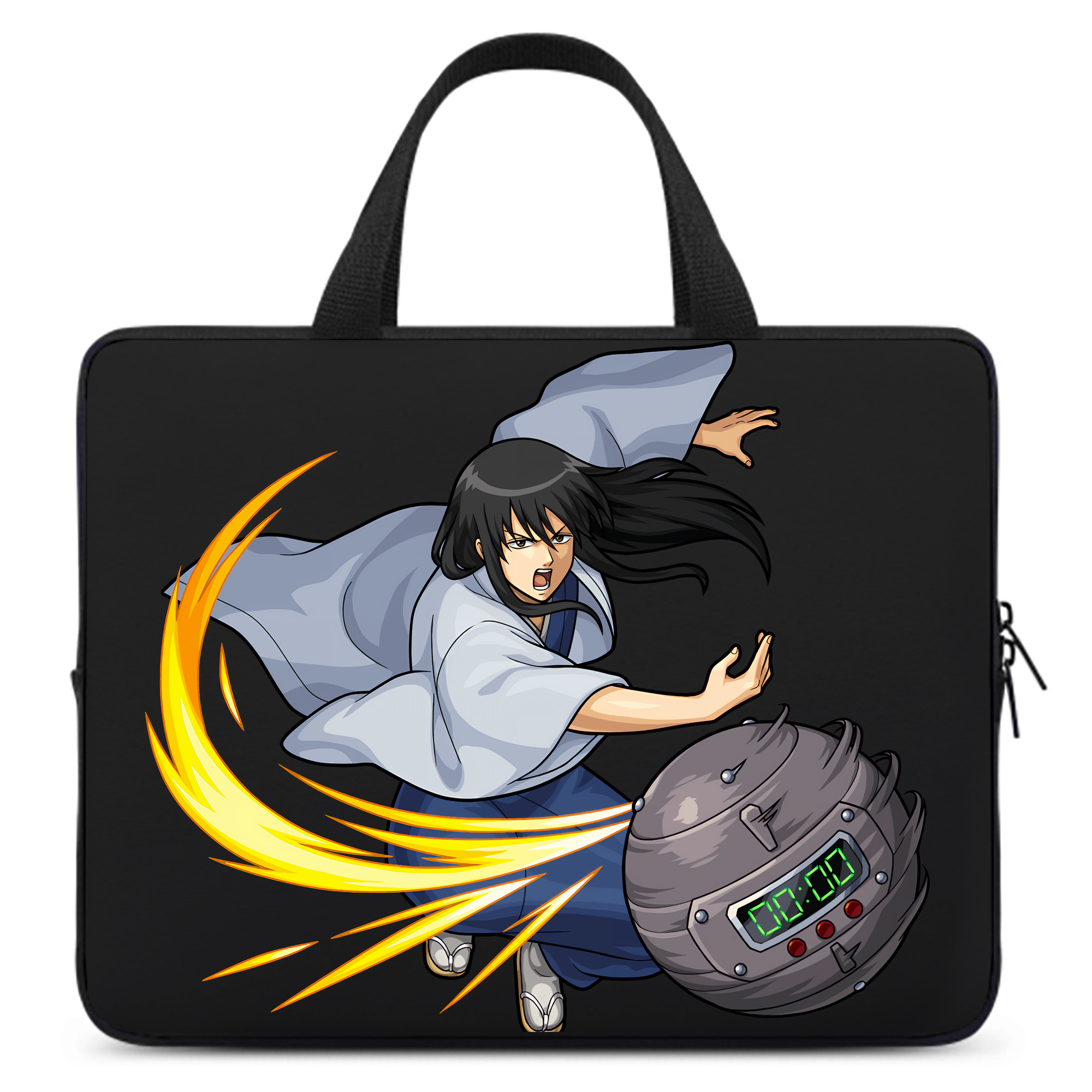 （画像用） ぎんたま 坂田銀時（さかたぎんとき） 神楽 志村新八（しむら しんぱち） GINTAMA Sakata Gintoki Kagura Shimura Shinpachi 手提げノートパソコンバッグ