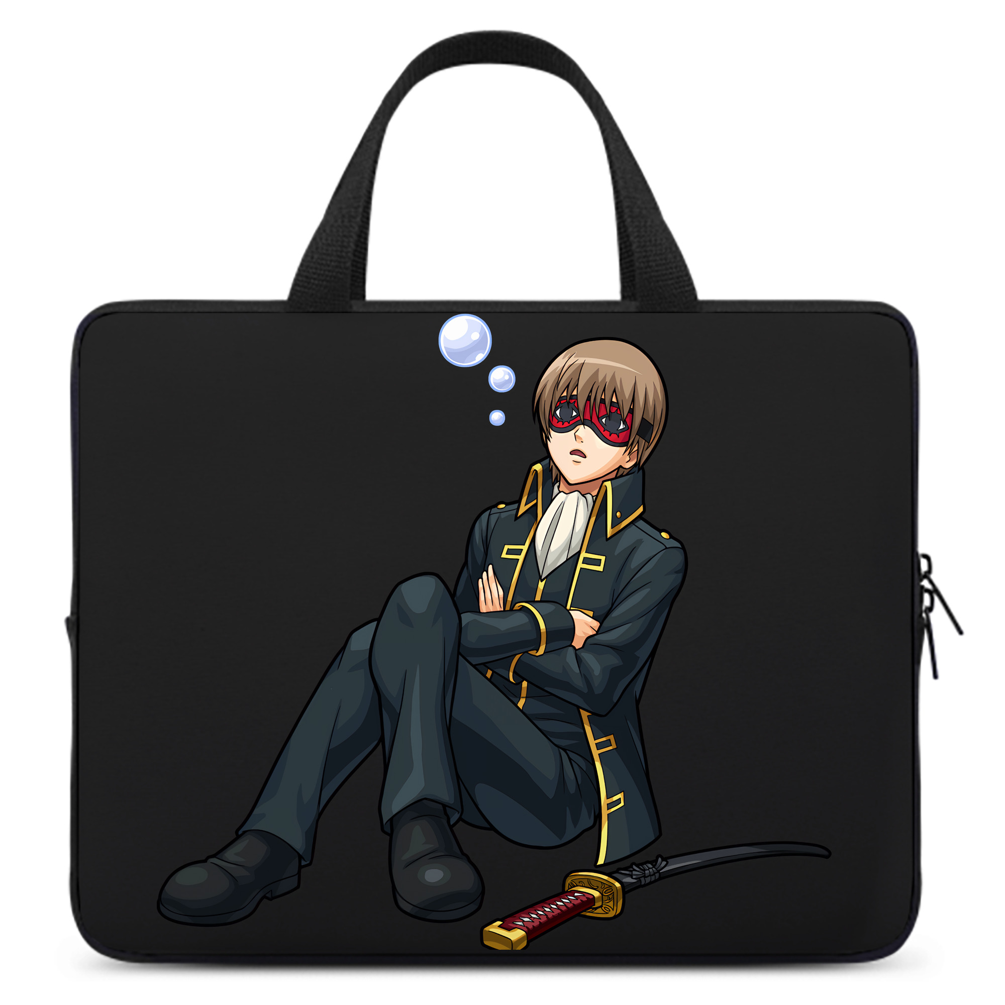 （画像用） ぎんたま 坂田銀時（さかたぎんとき） 神楽 志村新八（しむら しんぱち） GINTAMA Sakata Gintoki Kagura Shimura Shinpachi 手提げノートパソコンバッグ