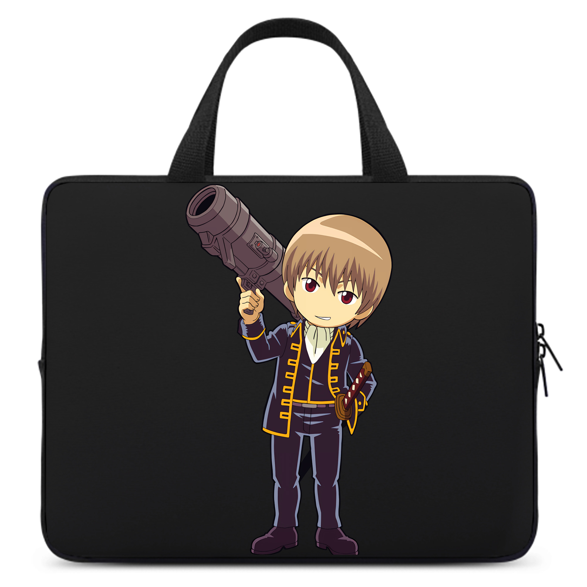 （画像用） ぎんたま 坂田銀時（さかたぎんとき） 神楽 志村新八（しむら しんぱち） GINTAMA Sakata Gintoki Kagura Shimura Shinpachi 手提げノートパソコンバッグ