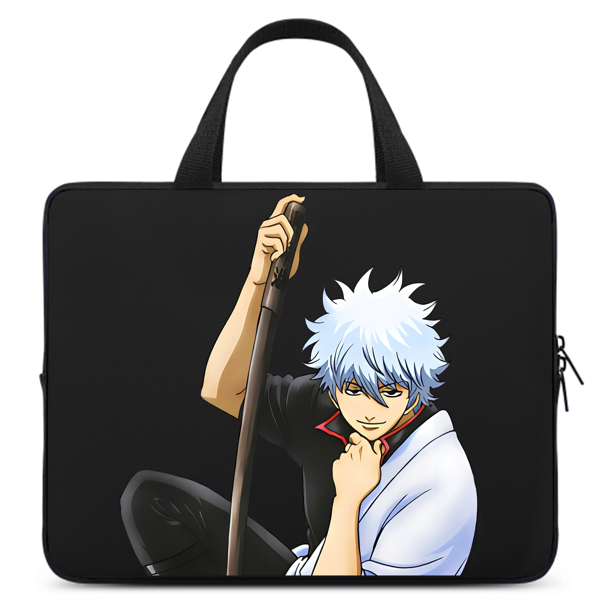 （画像用） ぎんたま 坂田銀時（さかたぎんとき） 神楽 志村新八（しむら しんぱち） GINTAMA Sakata Gintoki Kagura Shimura Shinpachi 手提げノートパソコンバッグ