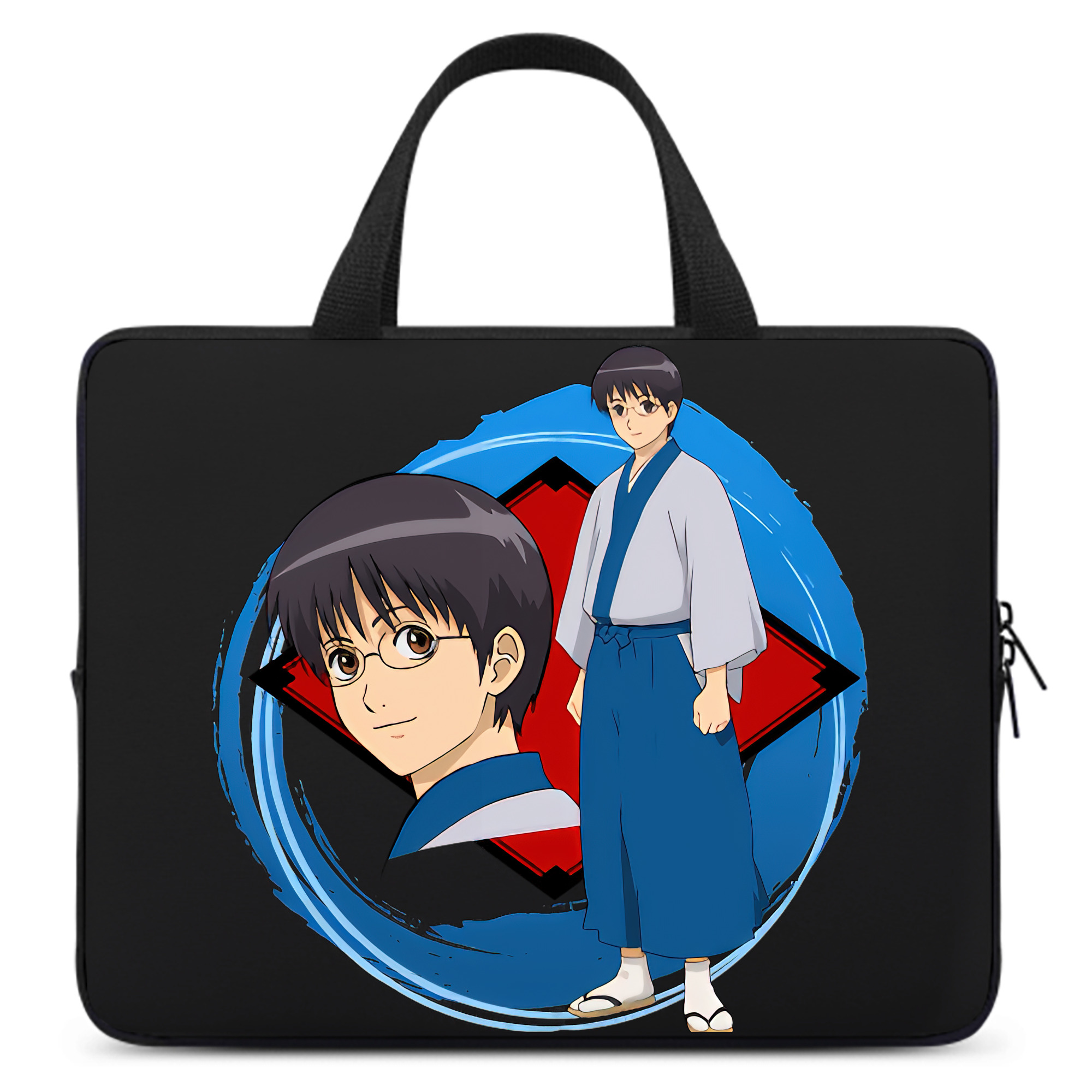 （画像用） ぎんたま 坂田銀時（さかたぎんとき） 神楽 志村新八（しむら しんぱち） GINTAMA Sakata Gintoki Kagura Shimura Shinpachi 手提げノートパソコンバッグ