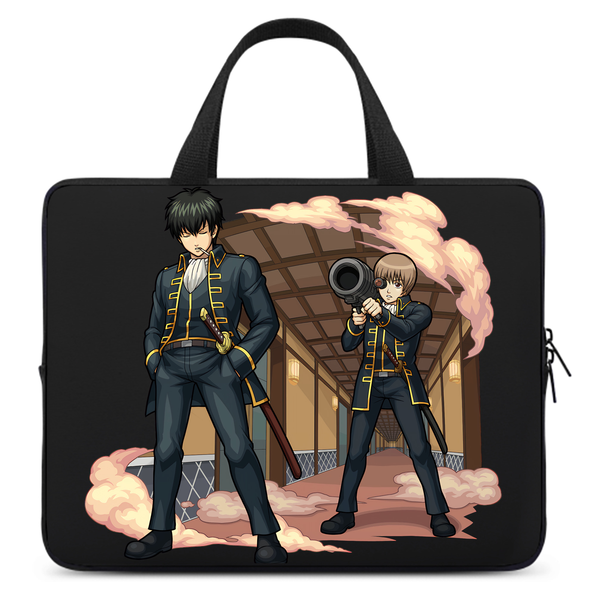 （画像用） ぎんたま 坂田銀時（さかたぎんとき） 神楽 志村新八（しむら しんぱち） GINTAMA Sakata Gintoki Kagura Shimura Shinpachi 手提げノートパソコンバッグ