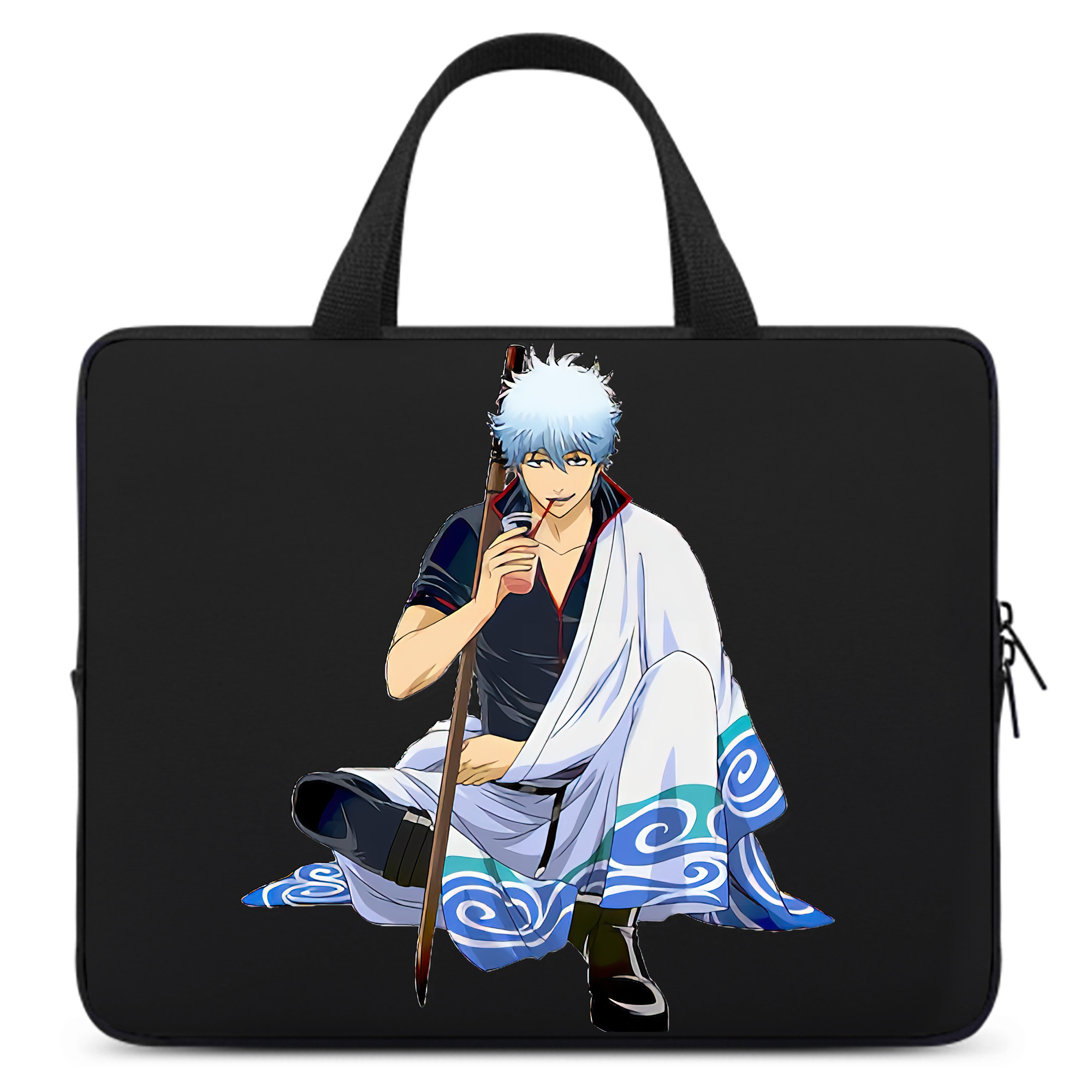 （画像用） ぎんたま 坂田銀時（さかたぎんとき） 神楽 志村新八（しむら しんぱち） GINTAMA Sakata Gintoki Kagura Shimura Shinpachi 手提げノートパソコンバッグ