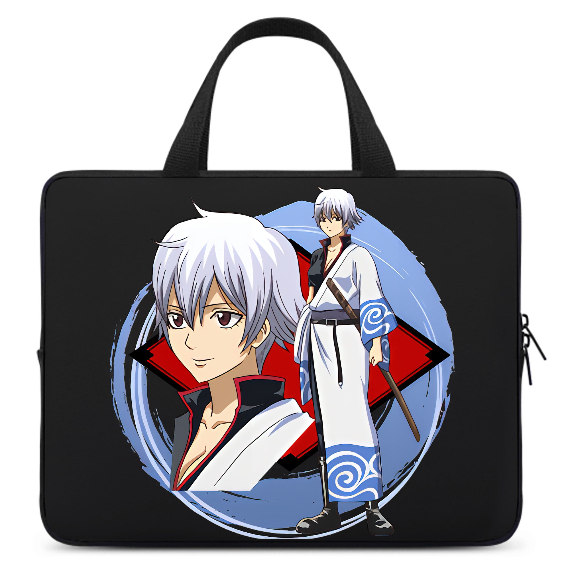 （画像用） ぎんたま 坂田銀時（さかたぎんとき） 神楽 志村新八（しむら しんぱち） GINTAMA Sakata Gintoki Kagura Shimura Shinpachi 手提げノートパソコンバッグ