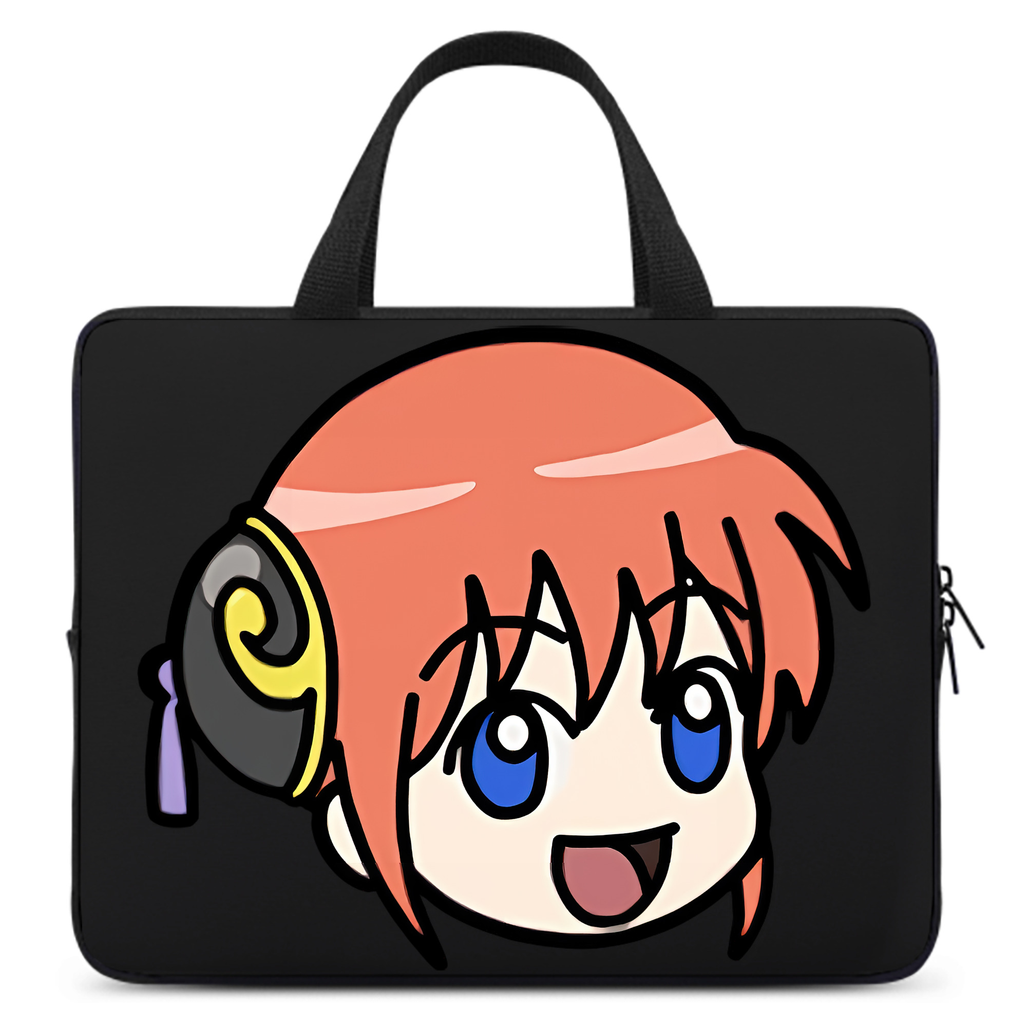 （画像用） ぎんたま 坂田銀時（さかたぎんとき） 神楽 志村新八（しむら しんぱち） GINTAMA Sakata Gintoki Kagura Shimura Shinpachi 手提げノートパソコンバッグ