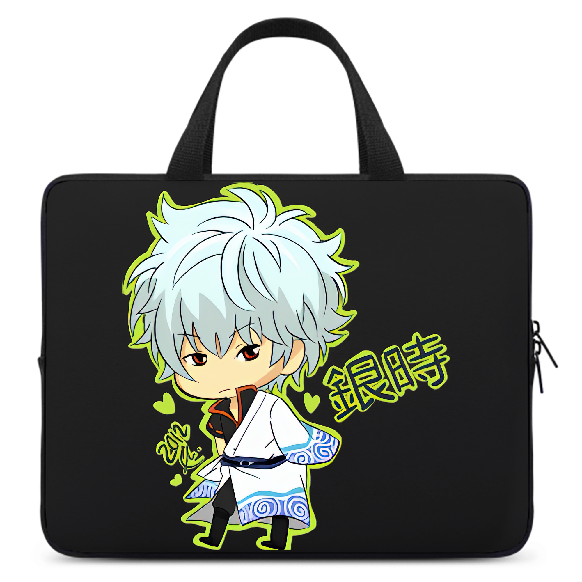 （画像用） ぎんたま 坂田銀時（さかたぎんとき） 神楽 志村新八（しむら しんぱち） GINTAMA Sakata Gintoki Kagura Shimura Shinpachi 手提げノートパソコンバッグ