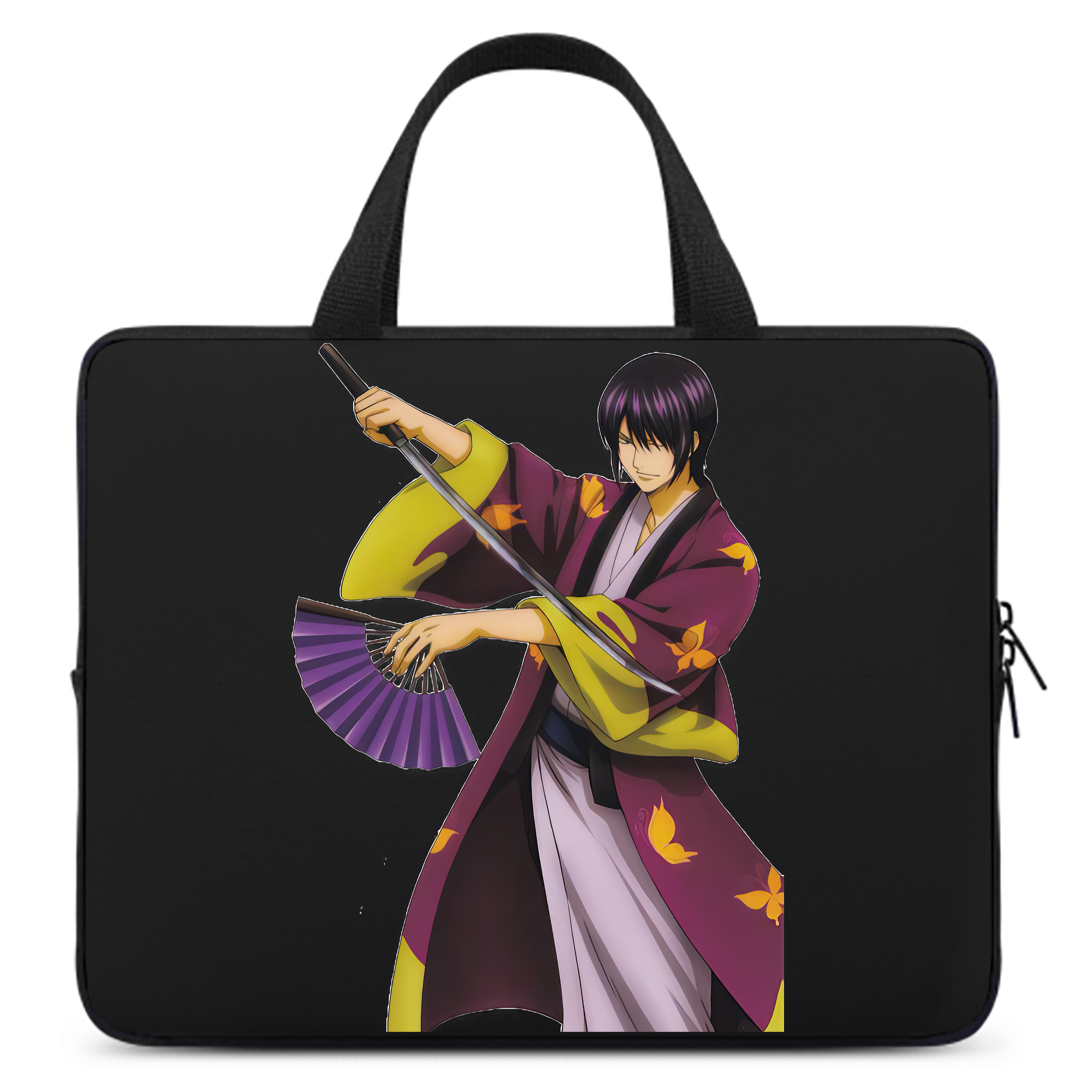（画像用） ぎんたま 坂田銀時（さかたぎんとき） 神楽 志村新八（しむら しんぱち） GINTAMA Sakata Gintoki Kagura Shimura Shinpachi 手提げノートパソコンバッグ