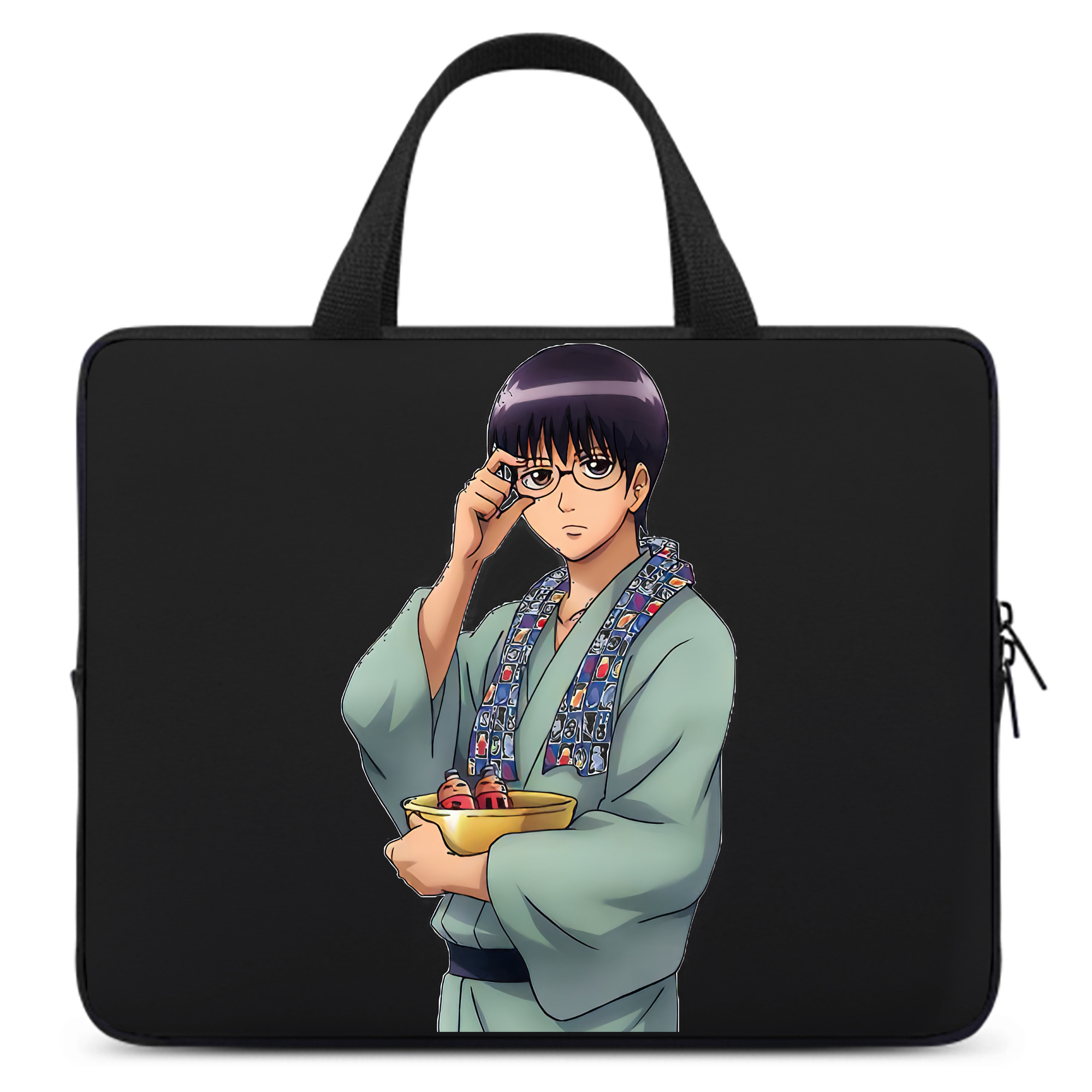 （画像用） ぎんたま 坂田銀時（さかたぎんとき） 神楽 志村新八（しむら しんぱち） GINTAMA Sakata Gintoki Kagura Shimura Shinpachi 手提げノートパソコンバッグ