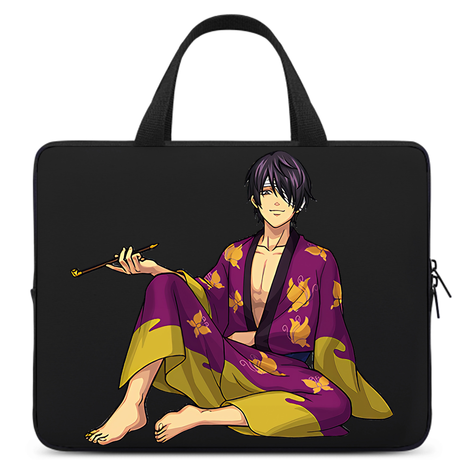 （画像用） ぎんたま 坂田銀時（さかたぎんとき） 神楽 志村新八（しむら しんぱち） GINTAMA Sakata Gintoki Kagura Shimura Shinpachi 手提げノートパソコンバッグ
