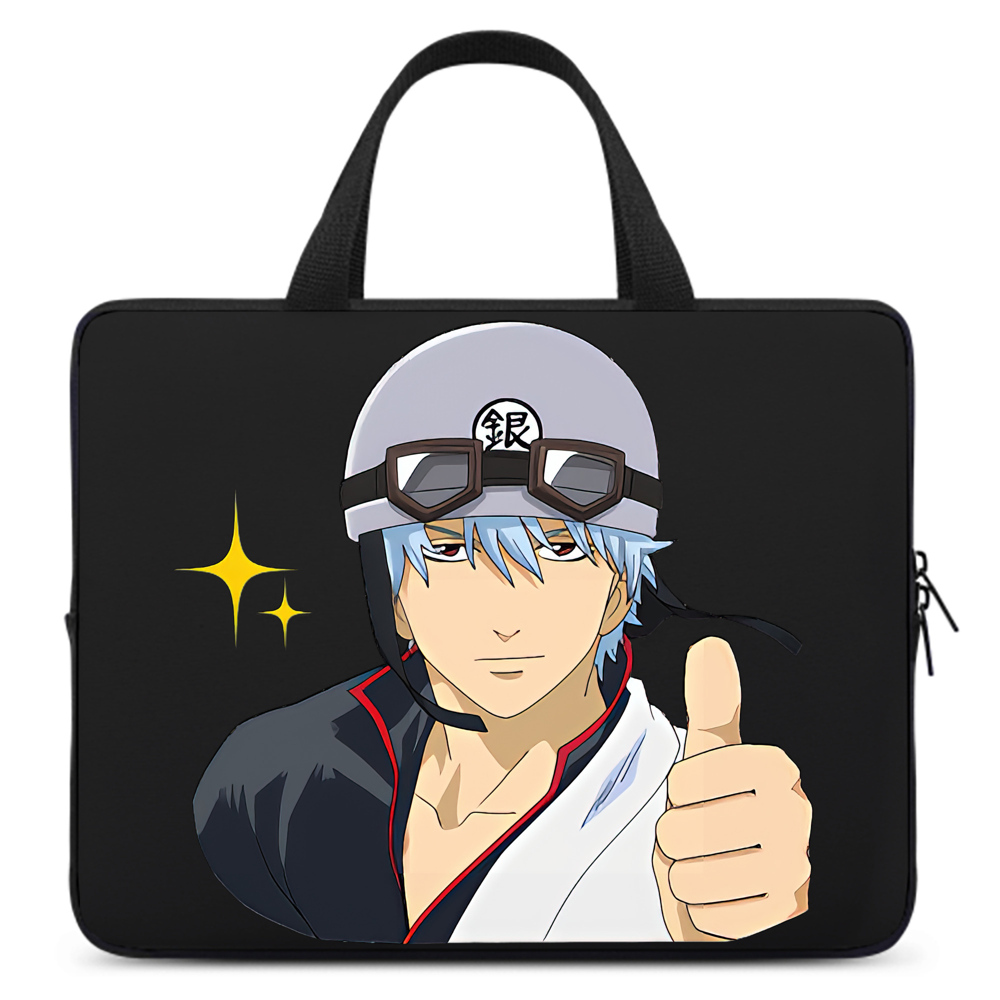 （画像用） ぎんたま 坂田銀時（さかたぎんとき） 神楽 志村新八（しむら しんぱち） GINTAMA Sakata Gintoki Kagura Shimura Shinpachi 手提げノートパソコンバッグ