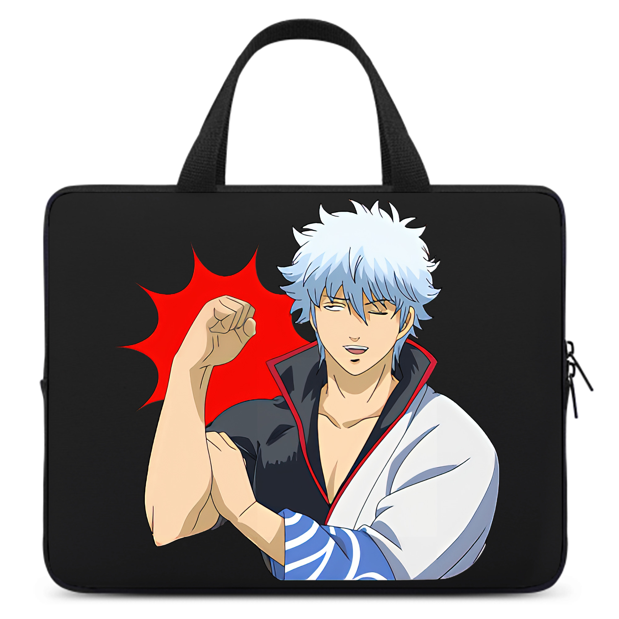 （画像用） ぎんたま 坂田銀時（さかたぎんとき） 神楽 志村新八（しむら しんぱち） GINTAMA Sakata Gintoki Kagura Shimura Shinpachi 手提げノートパソコンバッグ