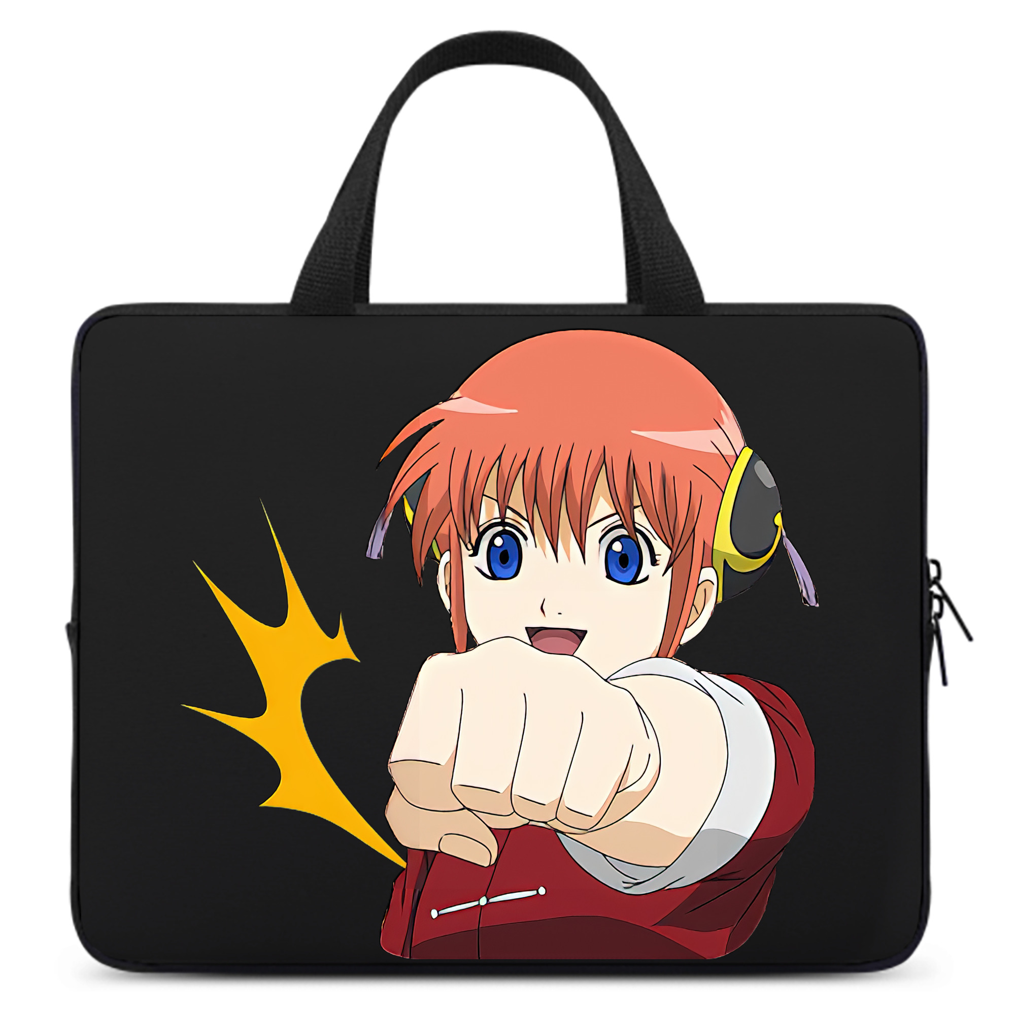 （画像用） ぎんたま 坂田銀時（さかたぎんとき） 神楽 志村新八（しむら しんぱち） GINTAMA Sakata Gintoki Kagura Shimura Shinpachi 手提げノートパソコンバッグ