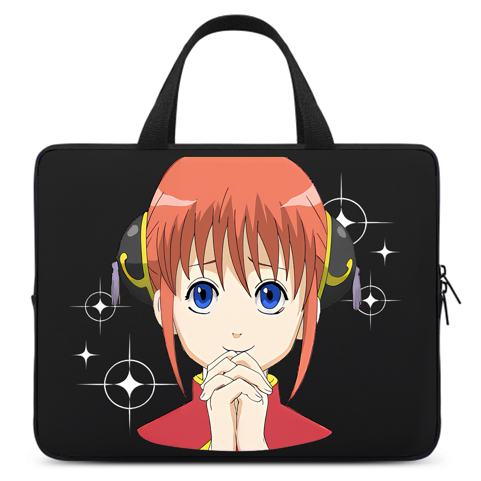 （画像用） ぎんたま 坂田銀時（さかたぎんとき） 神楽 志村新八（しむら しんぱち） GINTAMA Sakata Gintoki Kagura Shimura Shinpachi 手提げノートパソコンバッグ