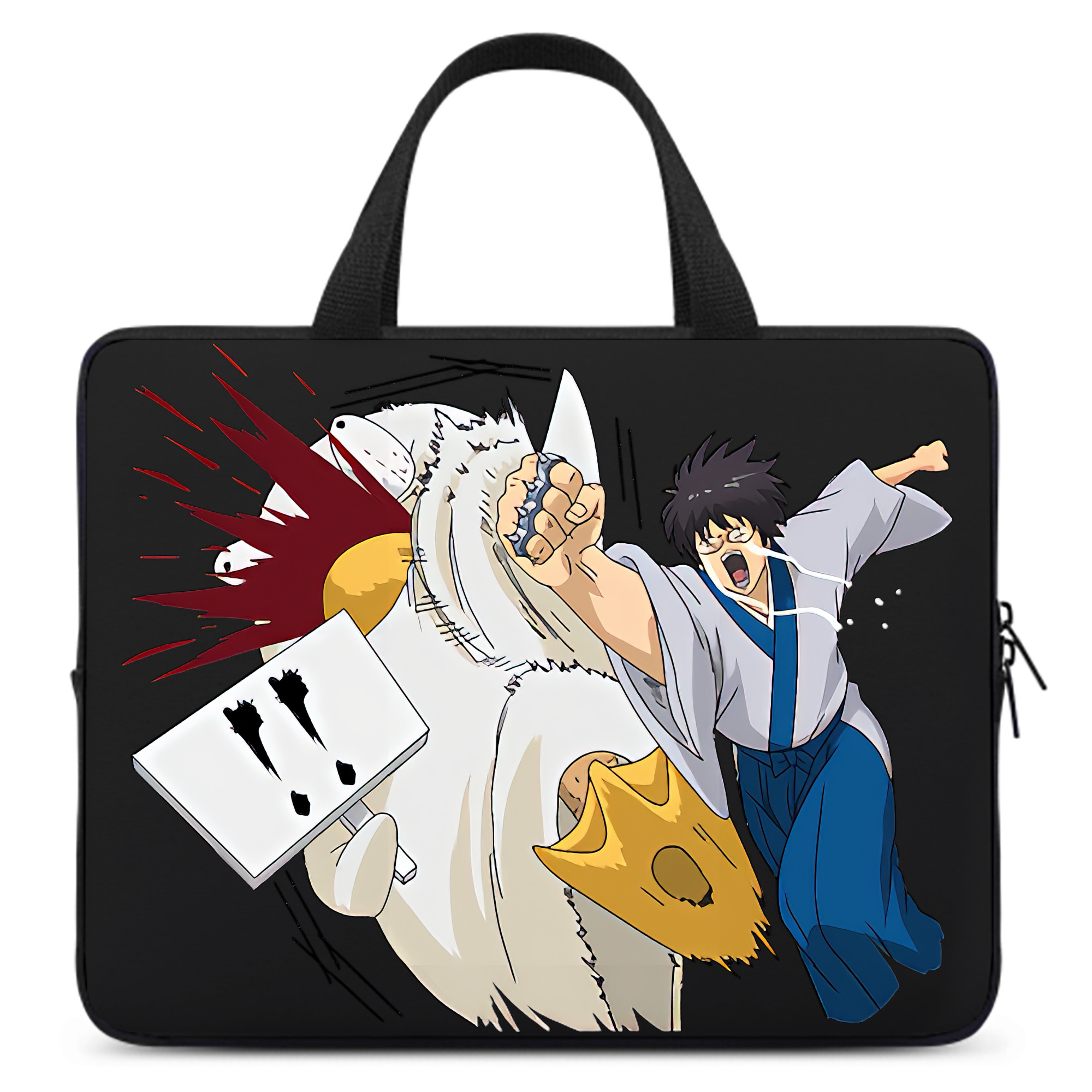 （画像用） ぎんたま 坂田銀時（さかたぎんとき） 神楽 志村新八（しむら しんぱち） GINTAMA Sakata Gintoki Kagura Shimura Shinpachi 手提げノートパソコンバッグ