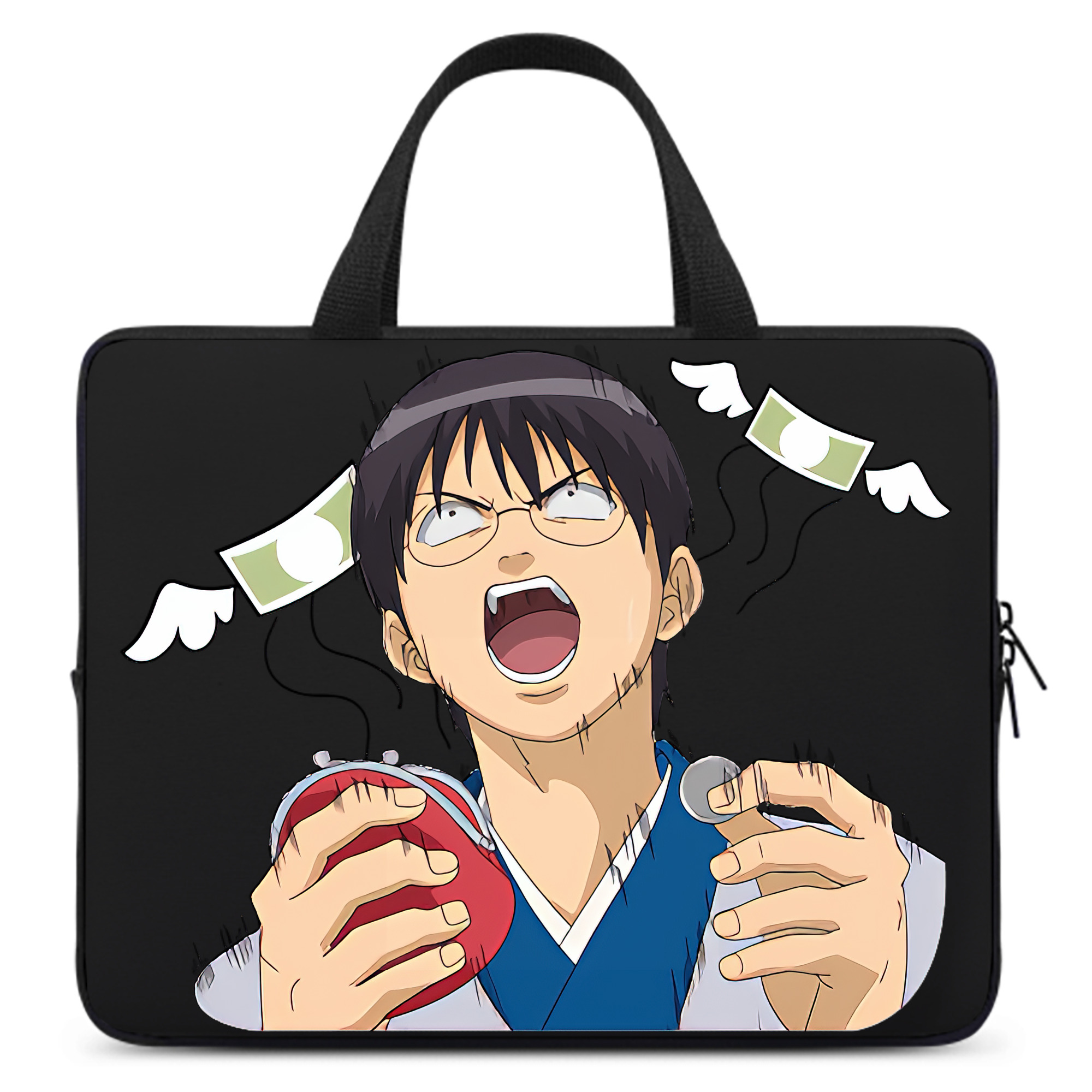 （画像用） ぎんたま 坂田銀時（さかたぎんとき） 神楽 志村新八（しむら しんぱち） GINTAMA Sakata Gintoki Kagura Shimura Shinpachi 手提げノートパソコンバッグ