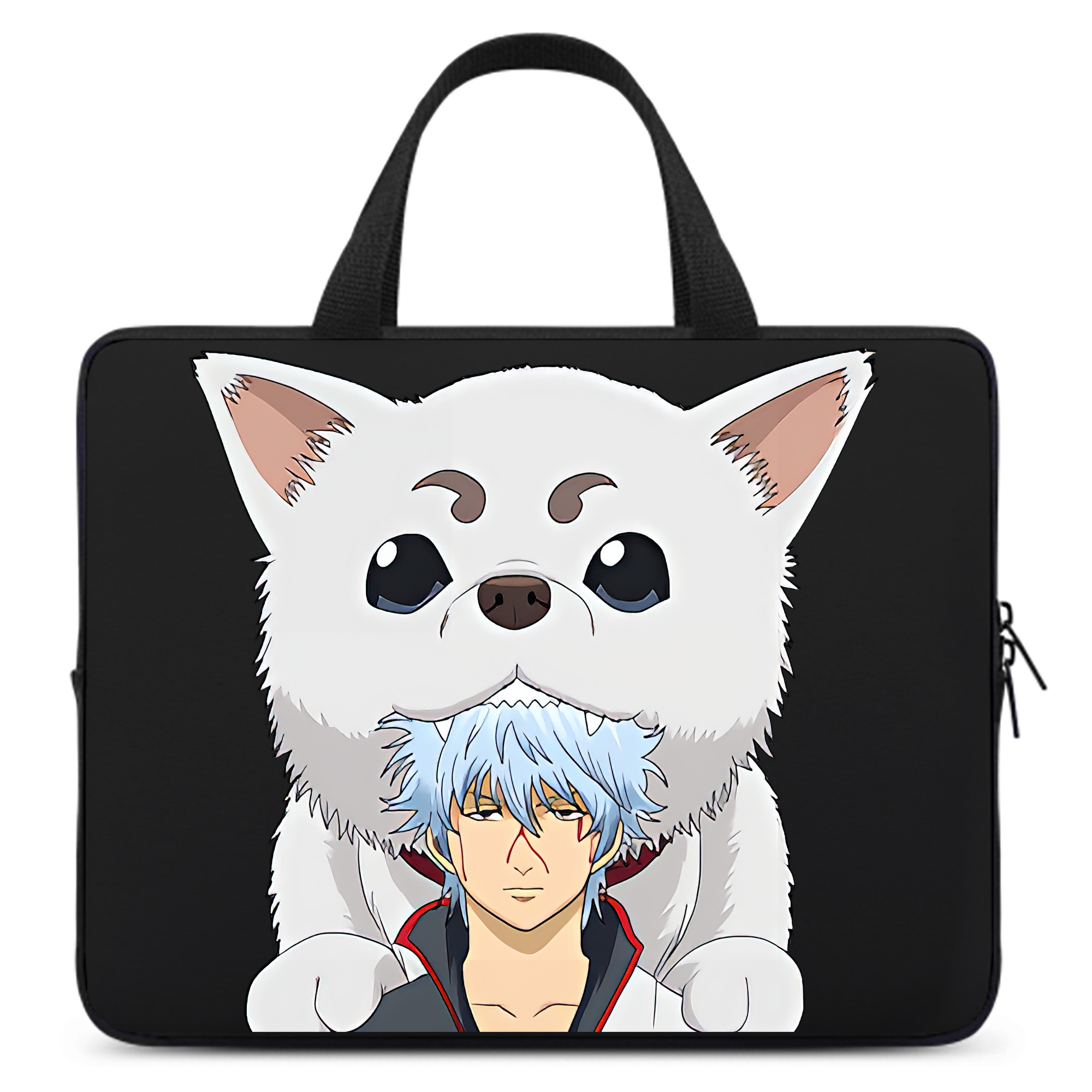 （画像用） ぎんたま 坂田銀時（さかたぎんとき） 神楽 志村新八（しむら しんぱち） GINTAMA Sakata Gintoki Kagura Shimura Shinpachi 手提げノートパソコンバッグ