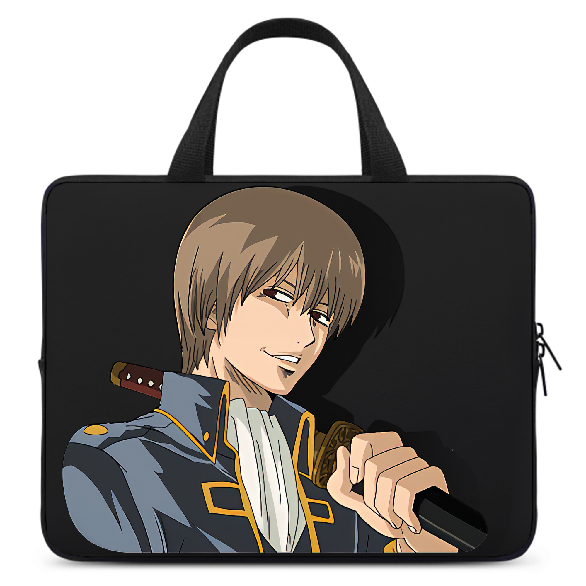 （画像用） ぎんたま 坂田銀時（さかたぎんとき） 神楽 志村新八（しむら しんぱち） GINTAMA Sakata Gintoki Kagura Shimura Shinpachi 手提げノートパソコンバッグ