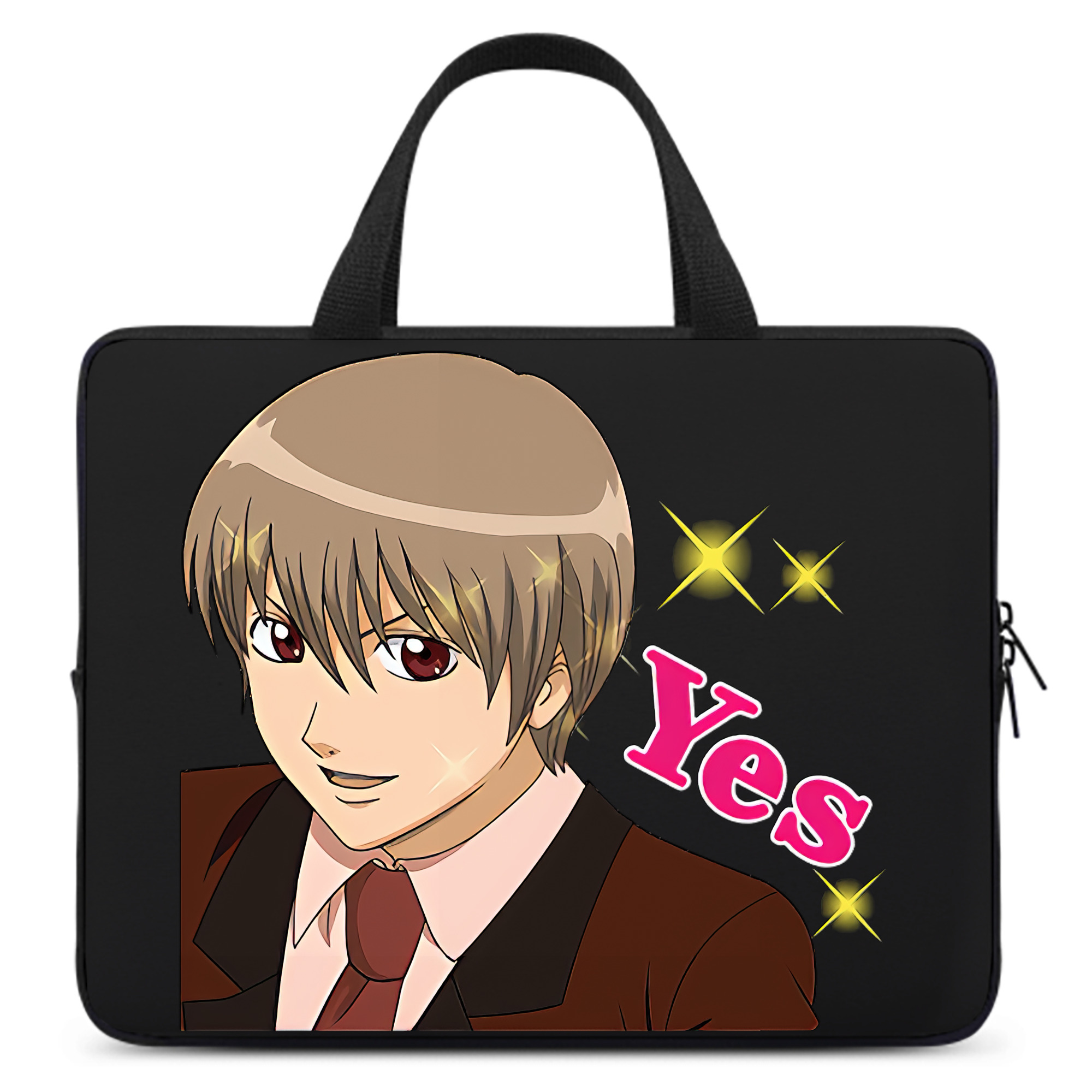（画像用） ぎんたま 坂田銀時（さかたぎんとき） 神楽 志村新八（しむら しんぱち） GINTAMA Sakata Gintoki Kagura Shimura Shinpachi 手提げノートパソコンバッグ