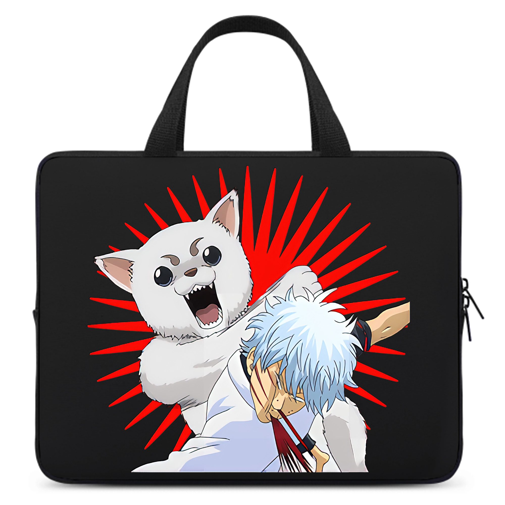 （画像用） ぎんたま 坂田銀時（さかたぎんとき） 神楽 志村新八（しむら しんぱち） GINTAMA Sakata Gintoki Kagura Shimura Shinpachi 手提げノートパソコンバッグ