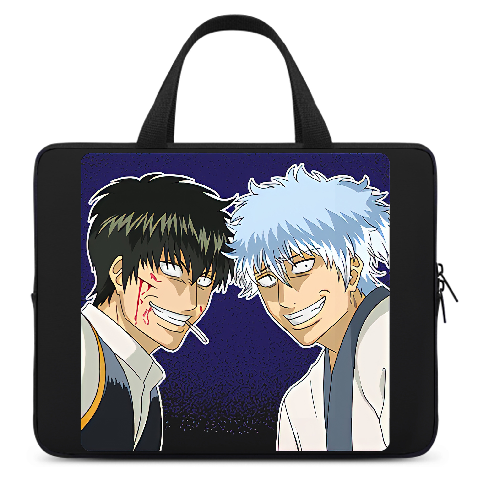 （画像用） ぎんたま 坂田銀時（さかたぎんとき） 神楽 志村新八（しむら しんぱち） GINTAMA Sakata Gintoki Kagura Shimura Shinpachi 手提げノートパソコンバッグ