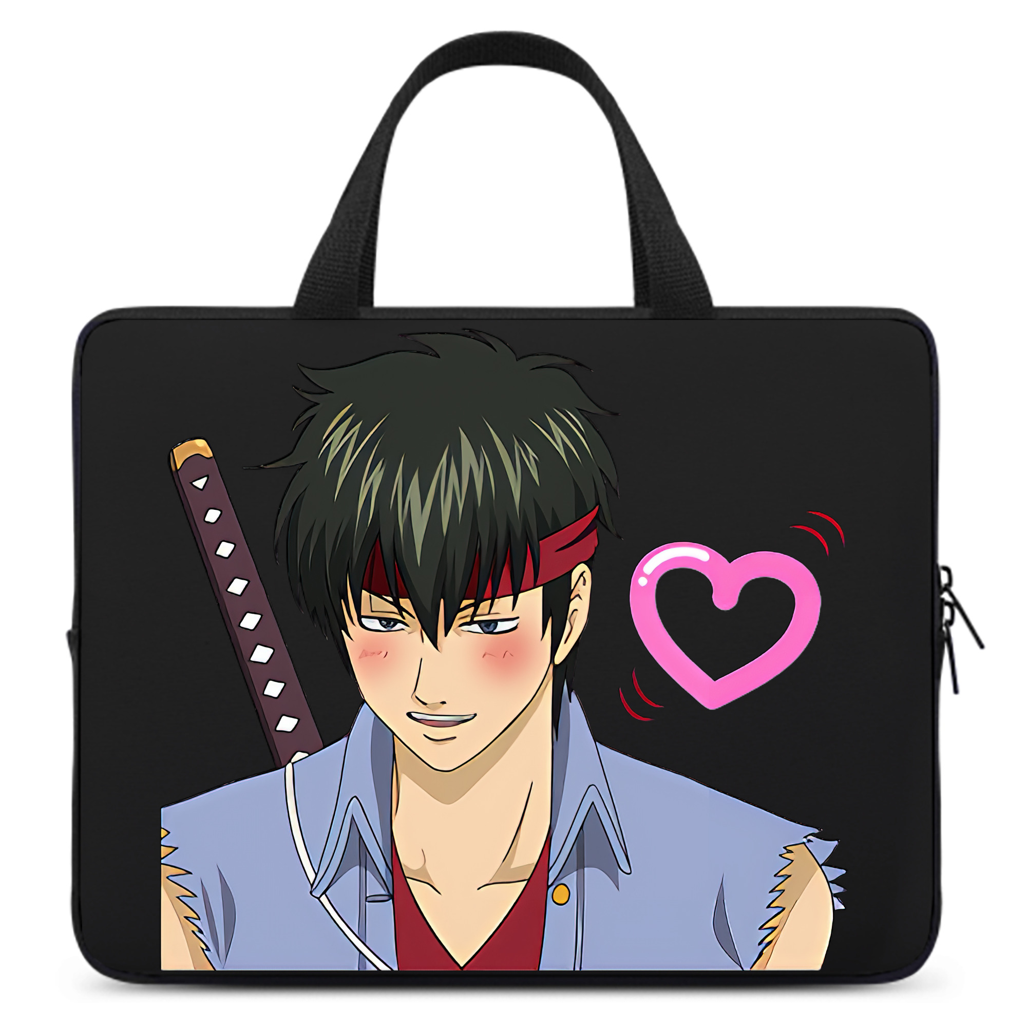 （画像用） ぎんたま 坂田銀時（さかたぎんとき） 神楽 志村新八（しむら しんぱち） GINTAMA Sakata Gintoki Kagura Shimura Shinpachi 手提げノートパソコンバッグ