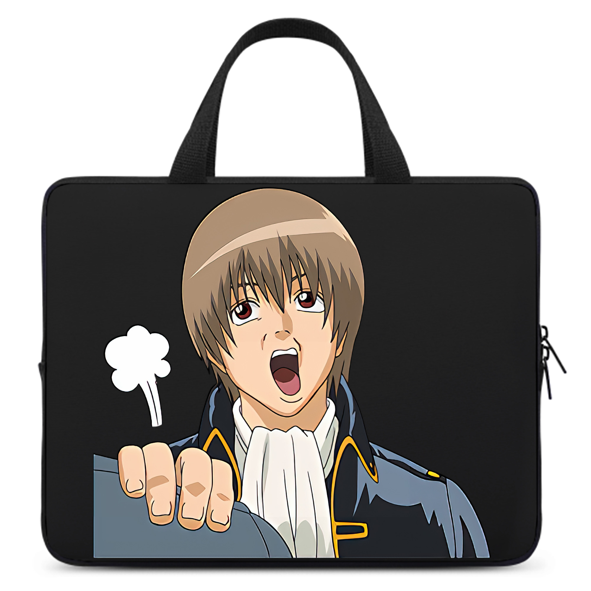 （画像用） ぎんたま 坂田銀時（さかたぎんとき） 神楽 志村新八（しむら しんぱち） GINTAMA Sakata Gintoki Kagura Shimura Shinpachi 手提げノートパソコンバッグ