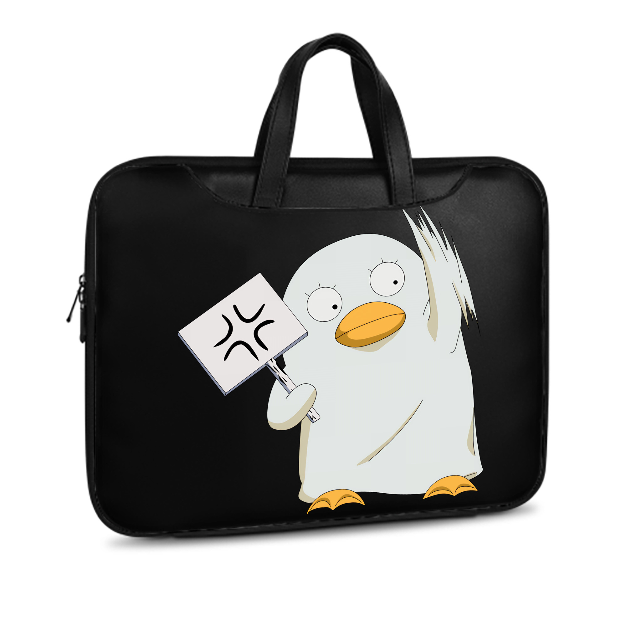 （画像用） ぎんたま 坂田銀時（さかたぎんとき） 神楽 志村新八（しむら しんぱち） GINTAMA Sakata Gintoki Kagura Shimura Shinpachi レザーラップトップバッグ　ノートパソコンケース
